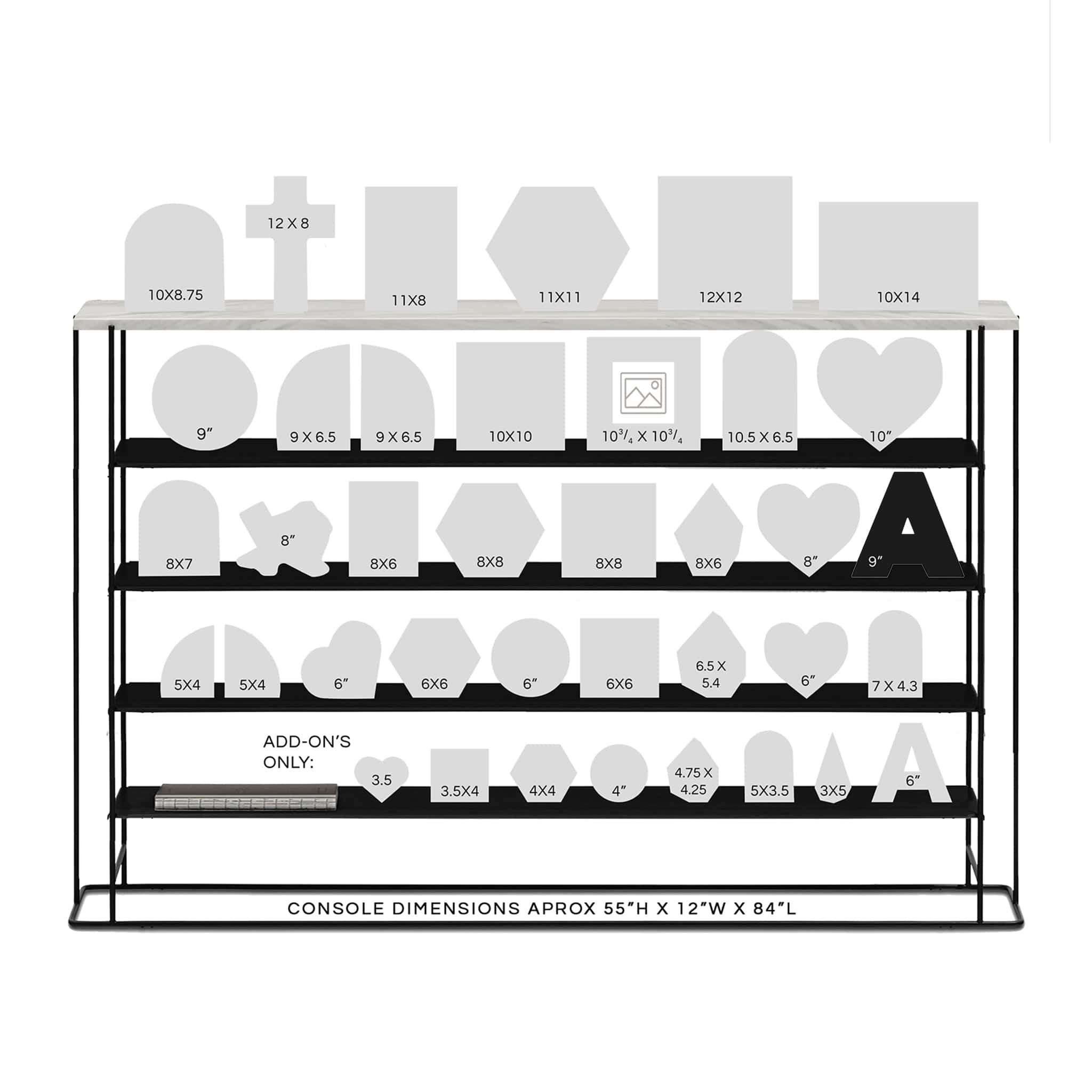 dbandrea Floral Block 9" Letter