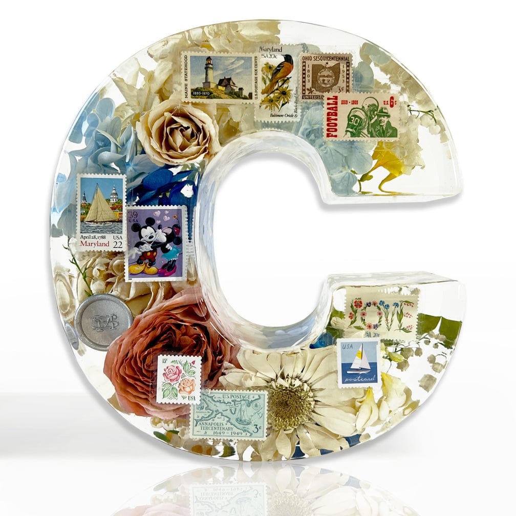 dbandrea Floral Block 9" Letter