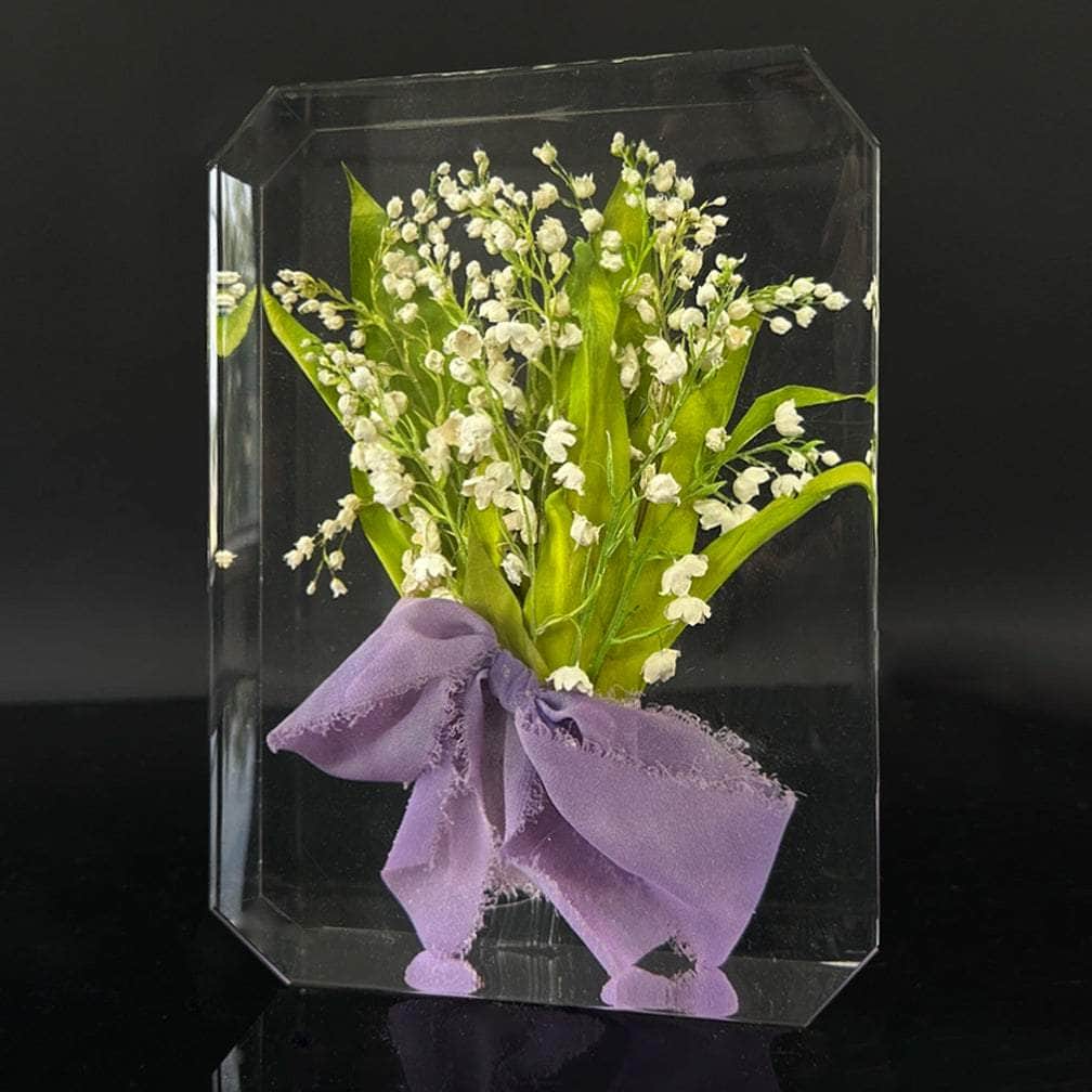 dbandrea Floral Block 9" x 6" Emerald