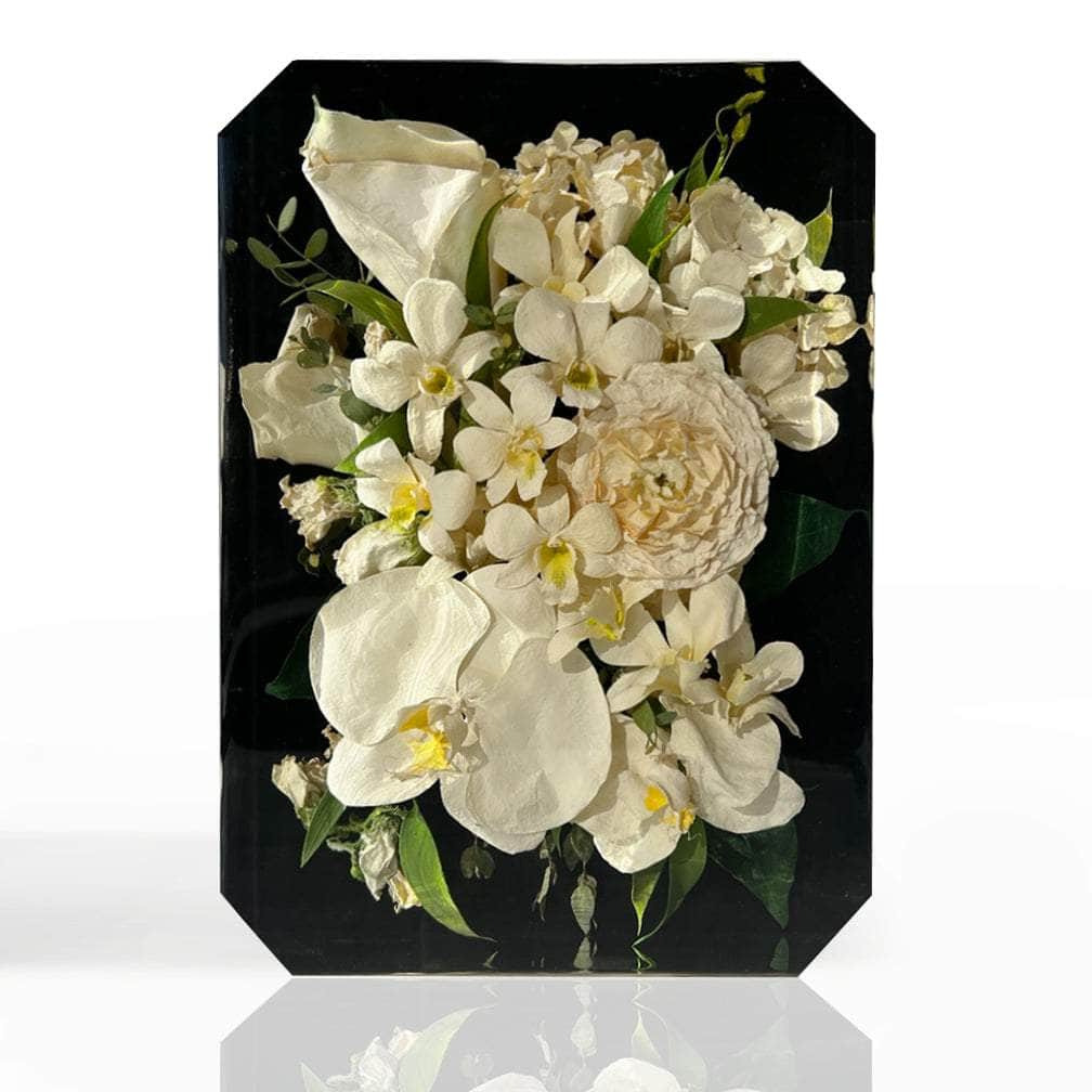 dbandrea Floral Block 9" x 6" Emerald