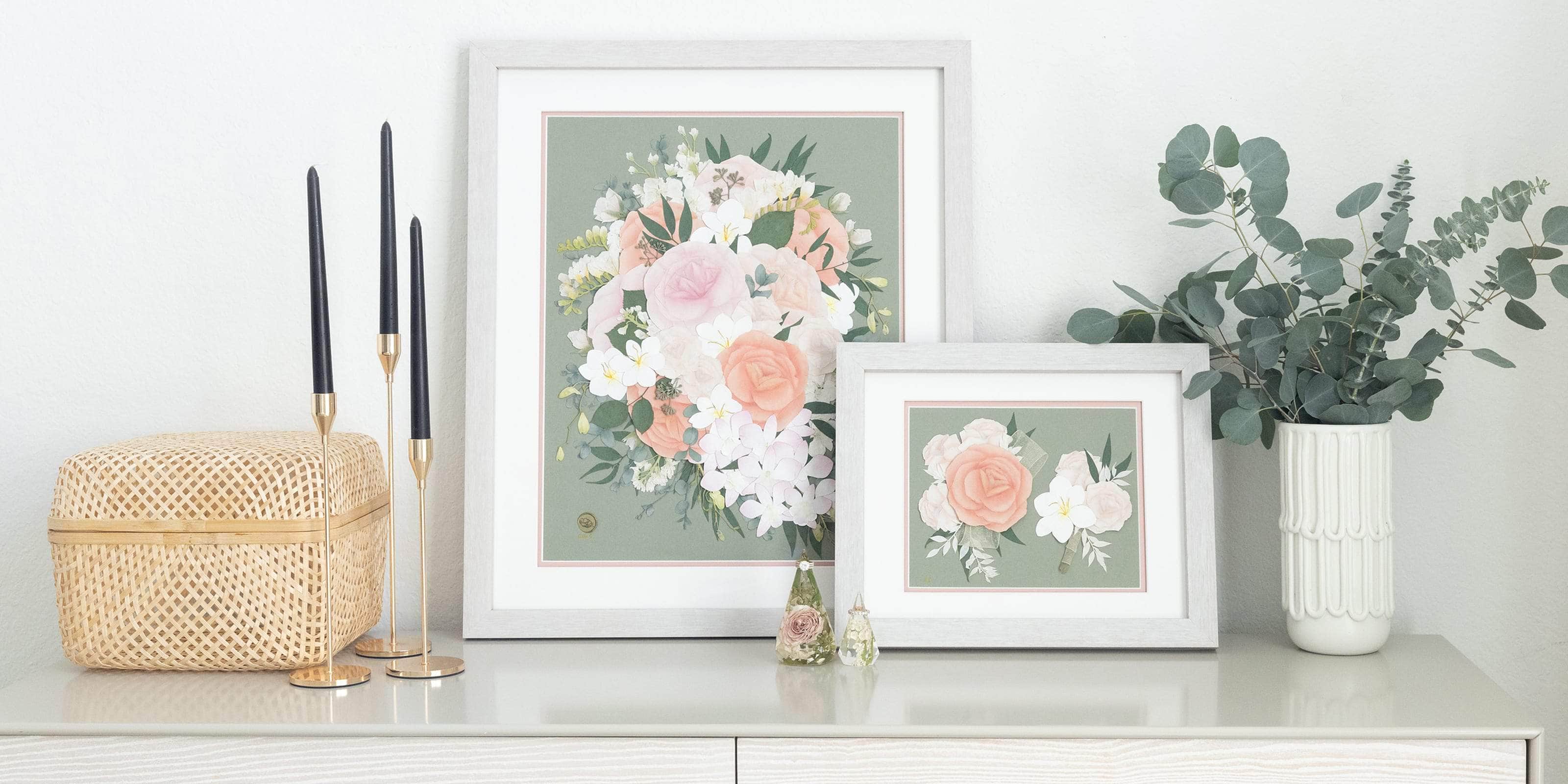 Display of Pressed Preserved Flowers - dbandrea