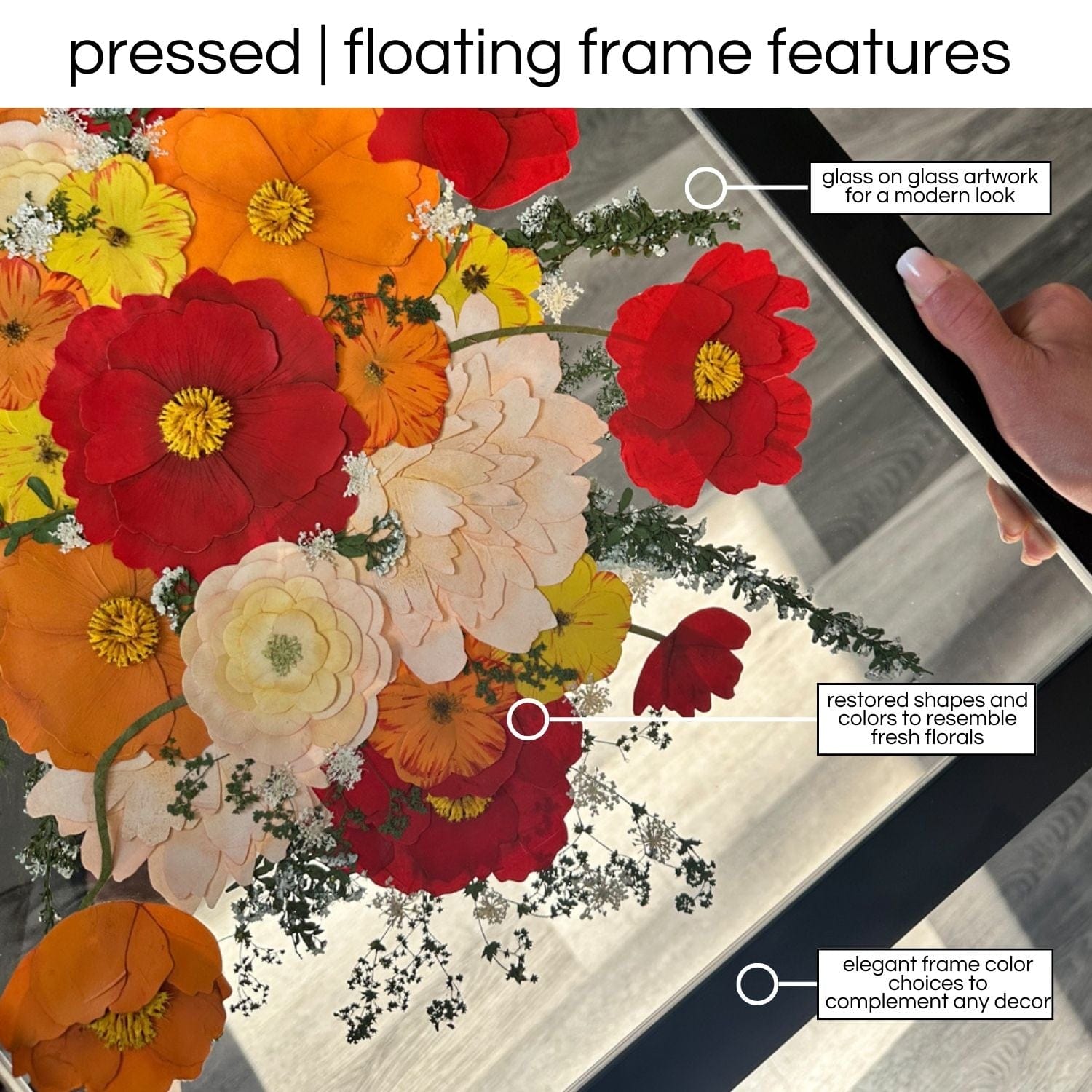 dbandrea Pressed (Framed) 11" x 14" Floating Frame