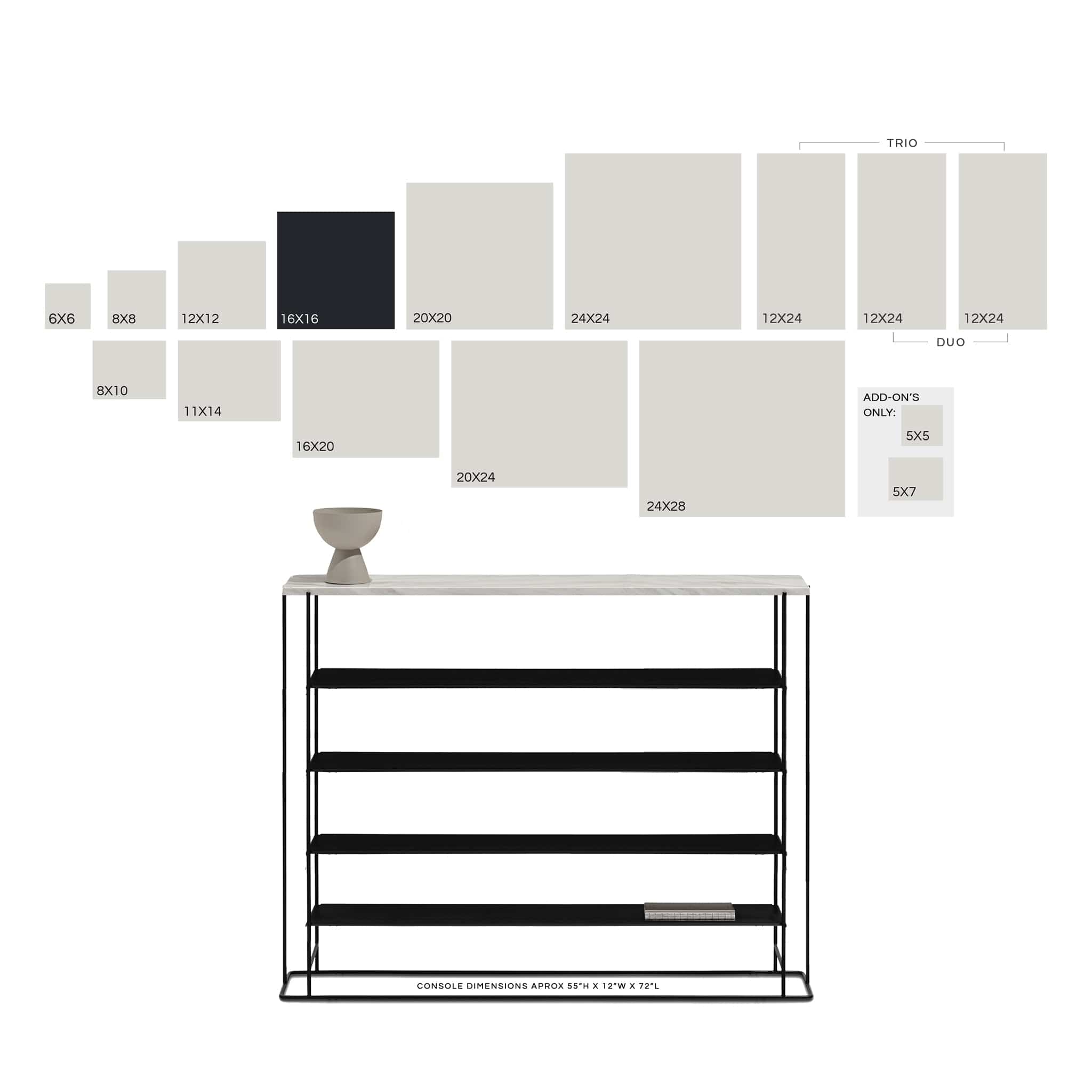 dbandrea Pressed (Framed) 16" x 16" Classic Frame