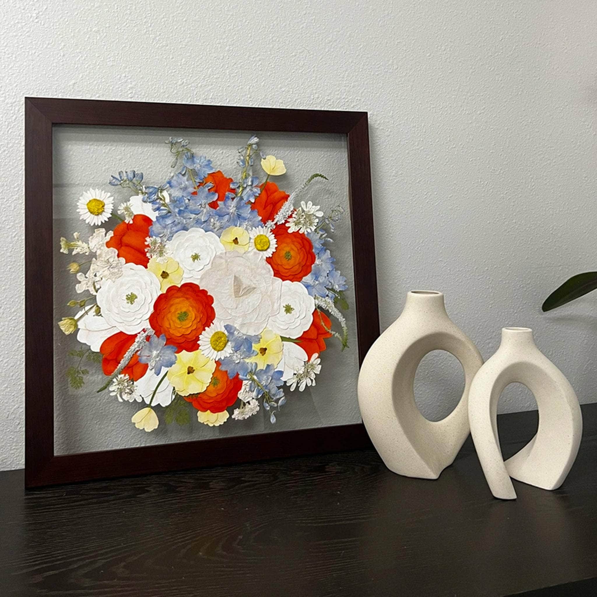 dbandrea Pressed (Framed) 16" x 16" Floating Frame