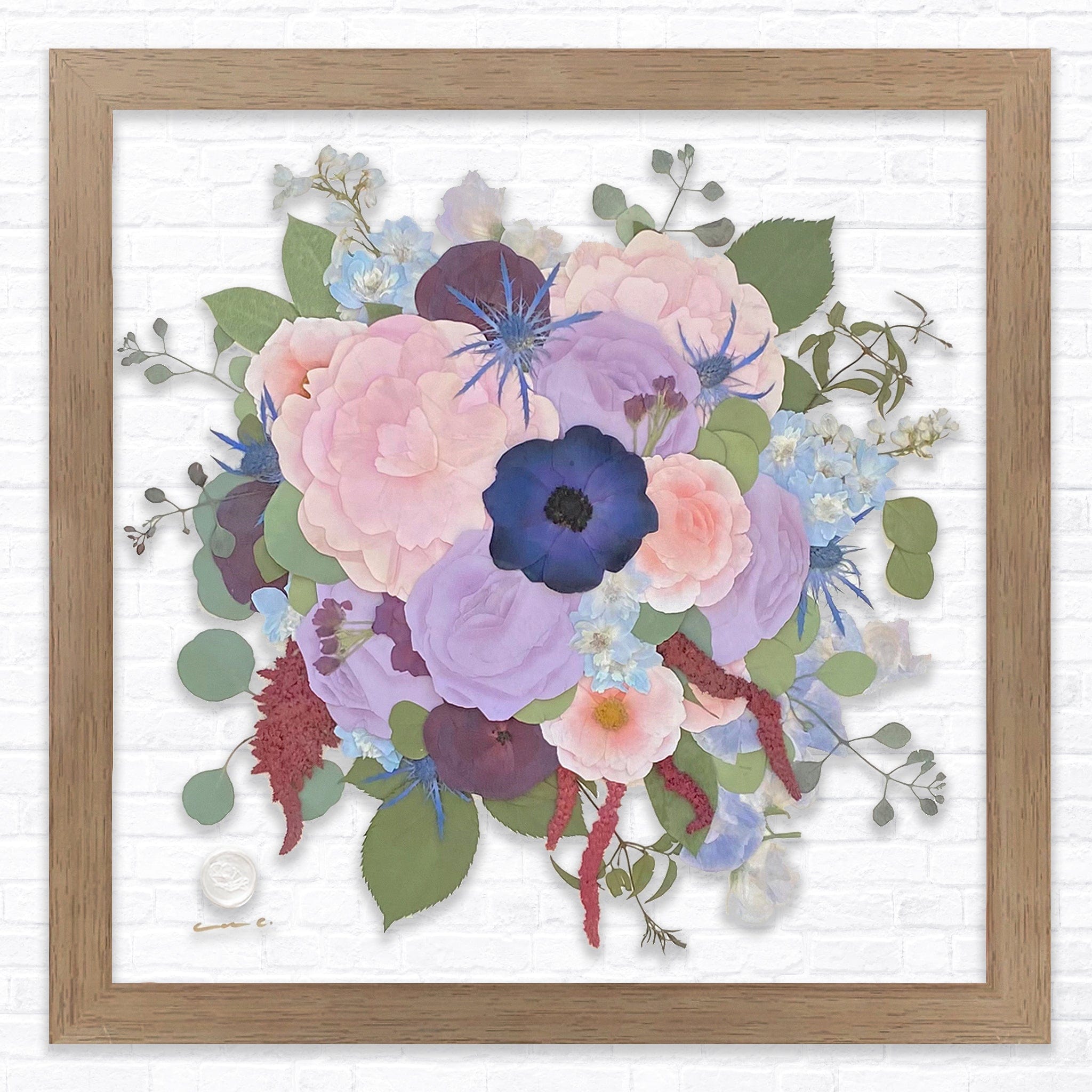 dbandrea Pressed (Framed) 16" x 16" Floating Frame