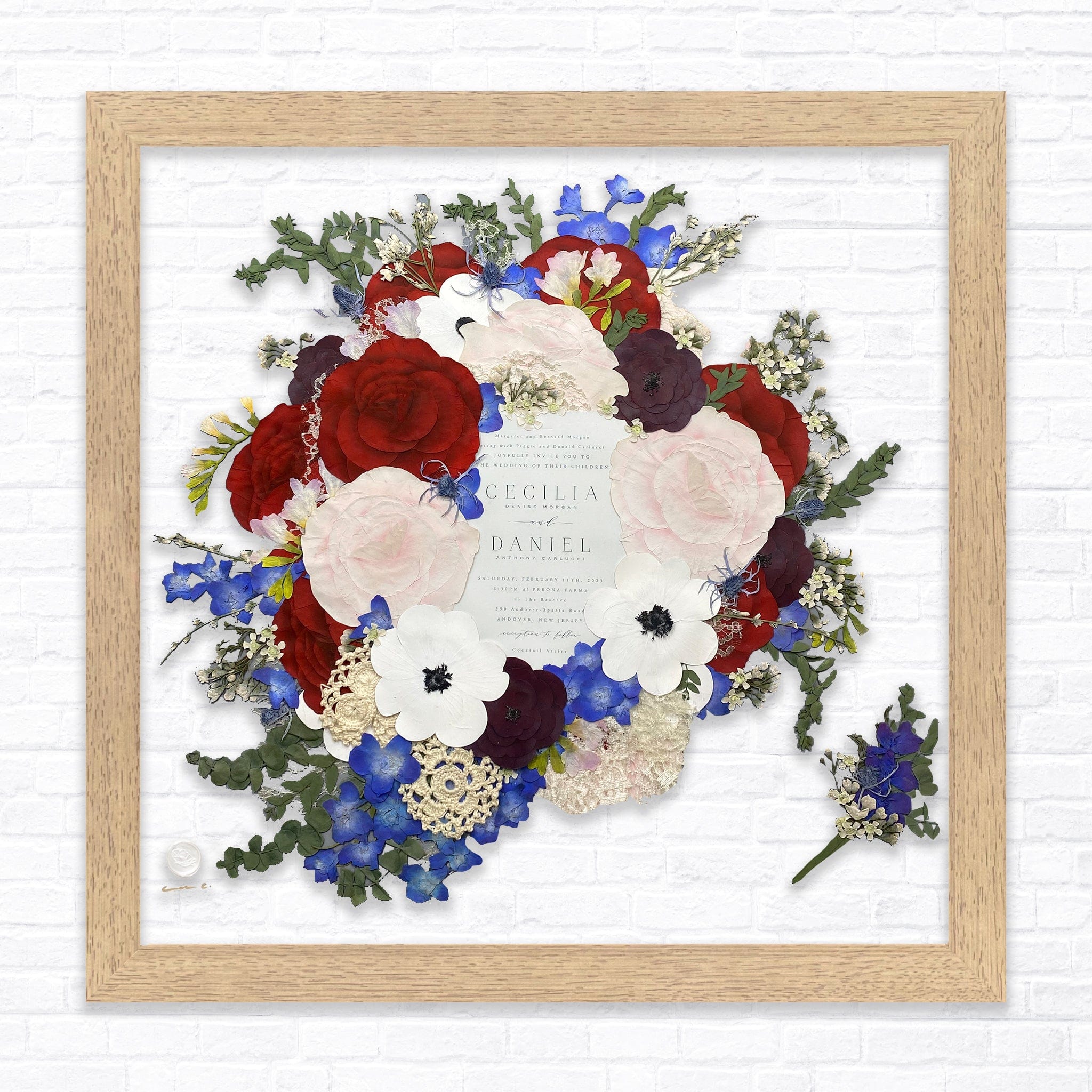 dbandrea Pressed (Framed) 20" x 20" Floating Frame