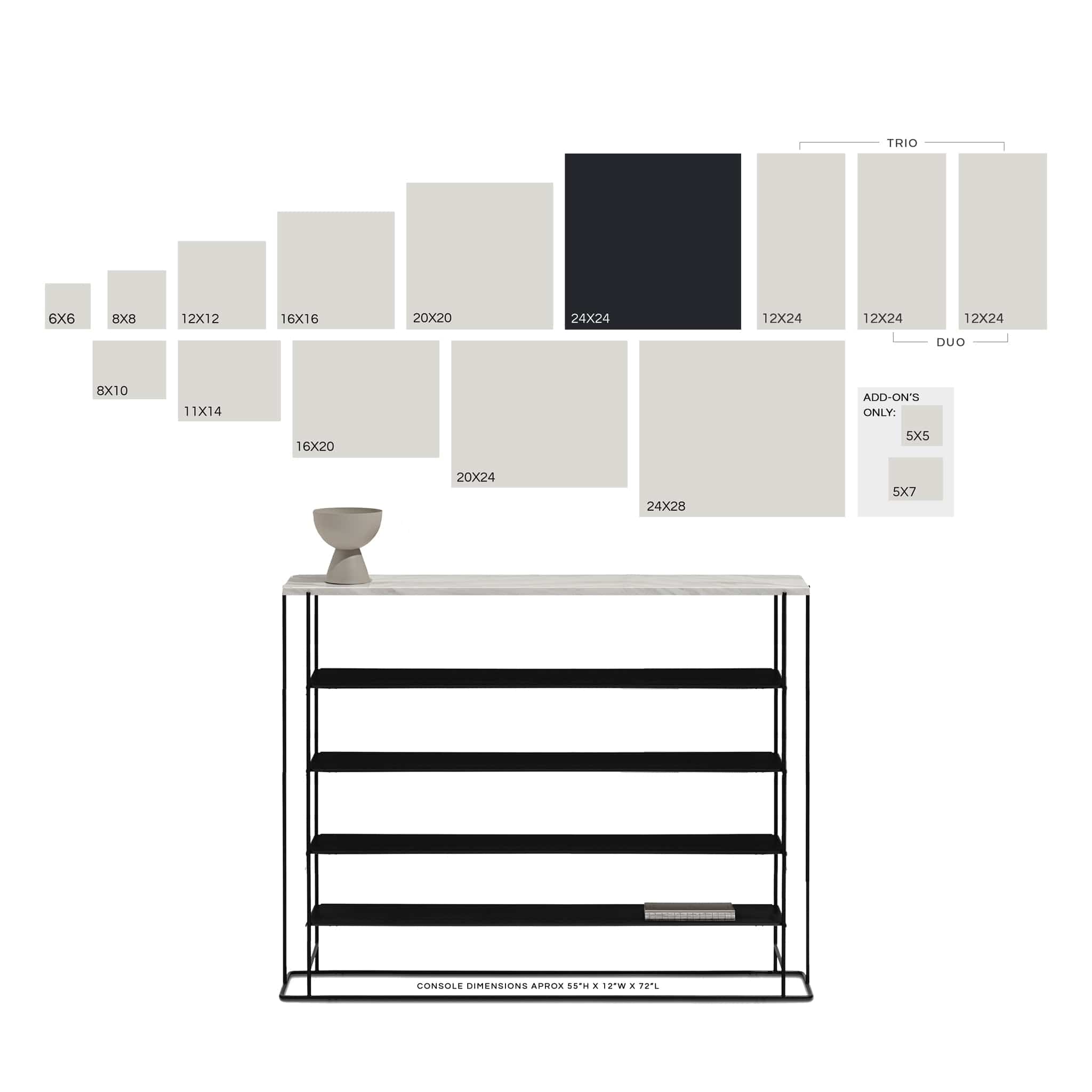 dbandrea Pressed (Framed) 24" x 24" Classic Frame