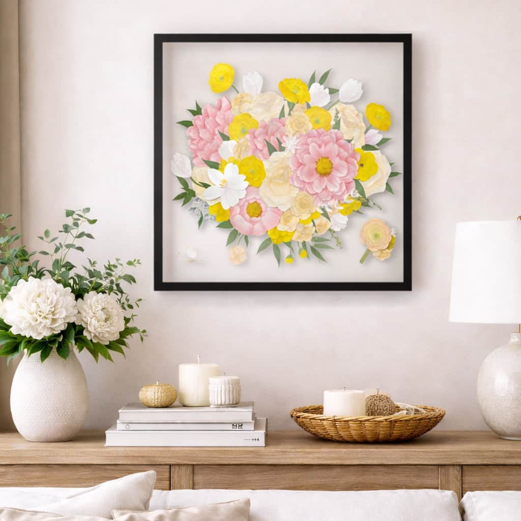 dbandrea Pressed (Framed) 24" x 24" Floating Frame