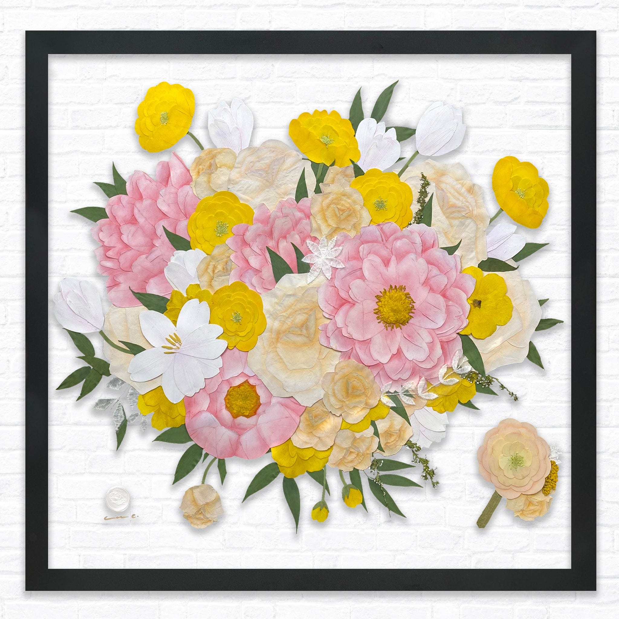 dbandrea Pressed (Framed) 24" x 24" Floating Frame