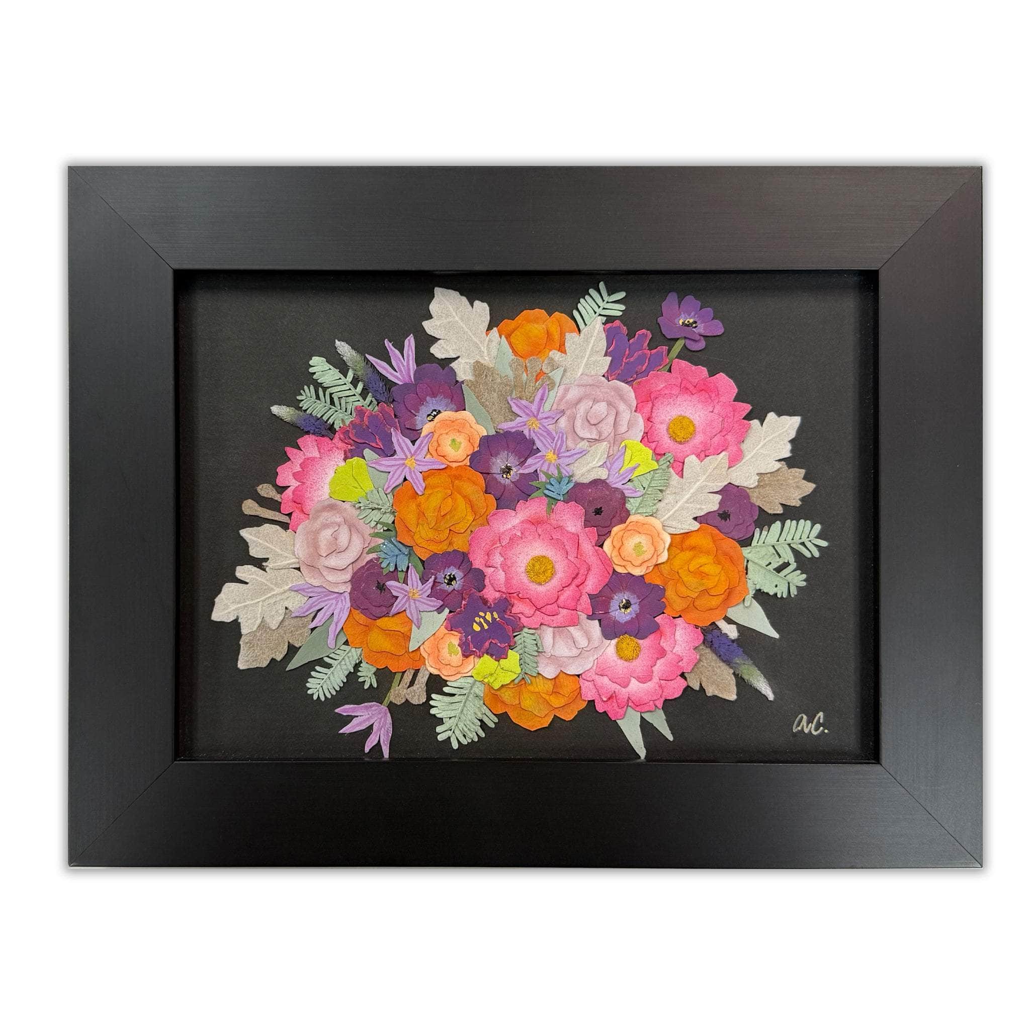 dbandrea Pressed (Framed) 5" x 7" Mosaic Bouquet Classic Frame