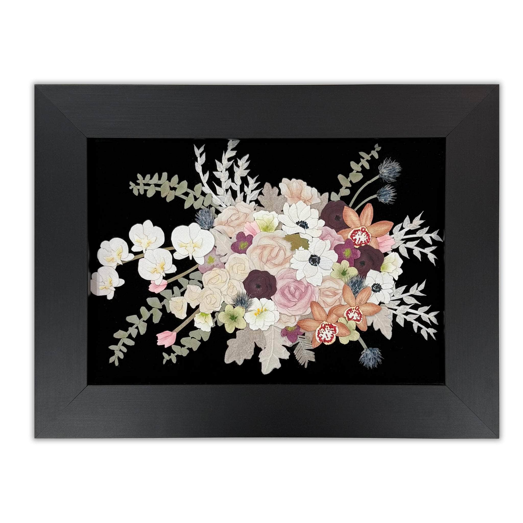 dbandrea Pressed (Framed) 5" x 7" Mosaic Bouquet Classic Frame