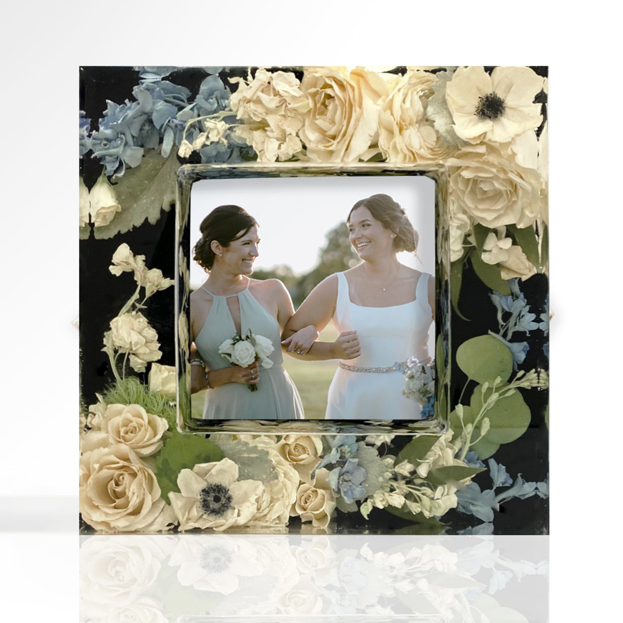 Designs by Andrea Floral Block 10.75" x 10.75" / Square / Large 10.75" x 10.75" Floral Frame