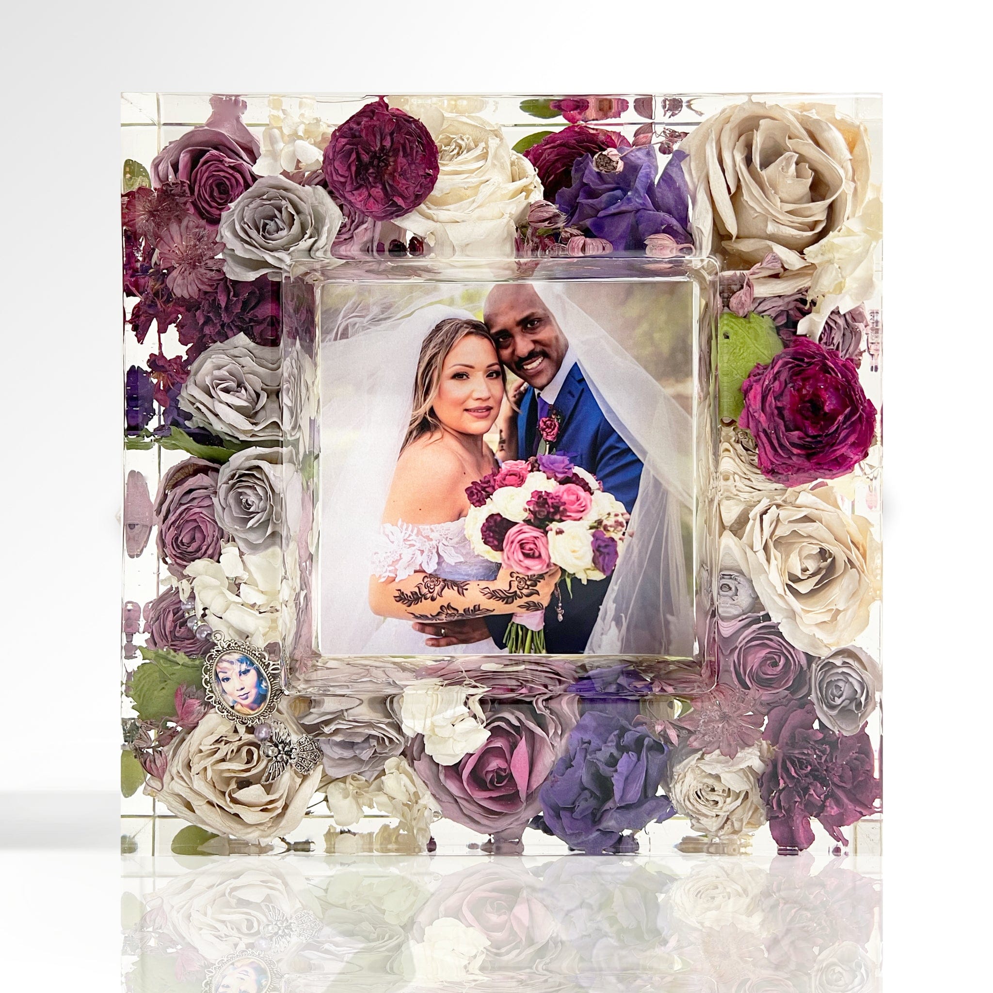 Designs by Andrea Floral Block 10.75" x 10.75" / Square / Large 10.75" x 10.75" Floral Frame