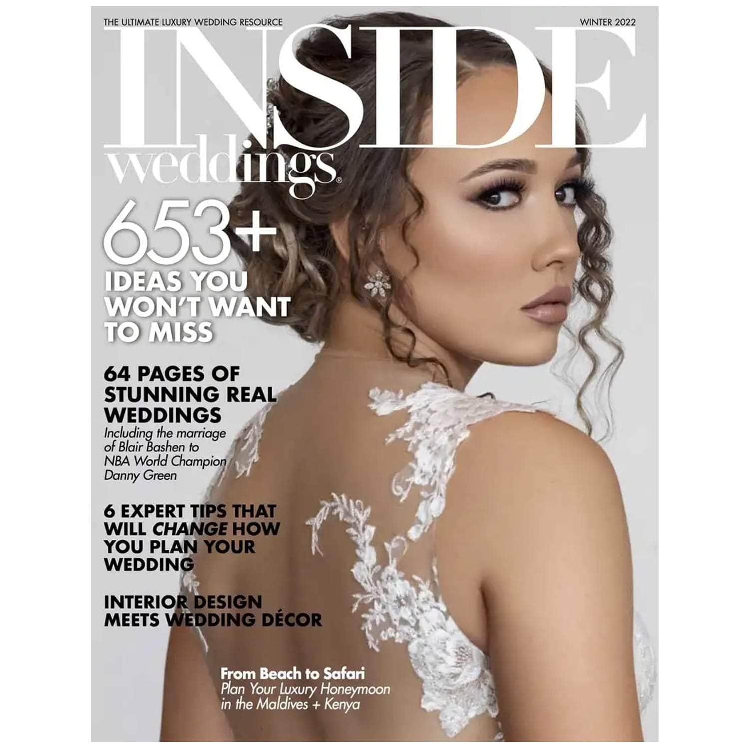 Inside Weddings DBA Magazine Feature - Dbandrea