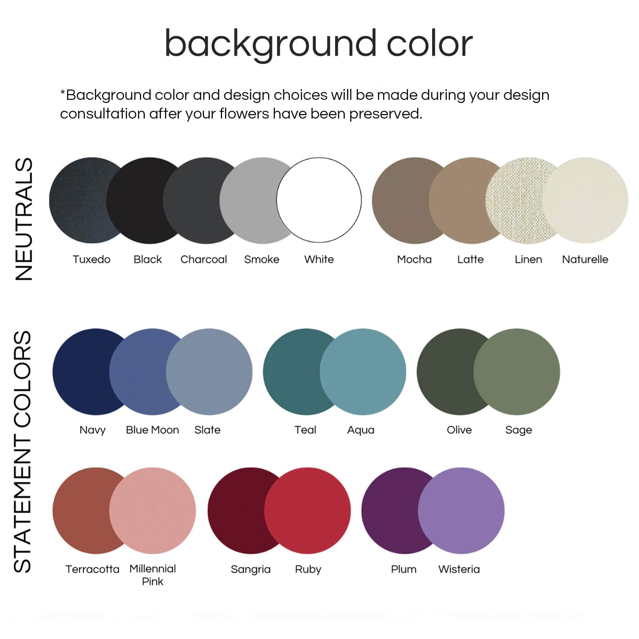 Pressed Wedding Bouquet New Colors - Dbandrea