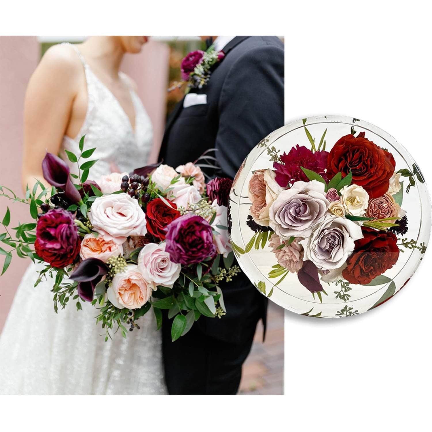 Circle Resin Bouquet Preservation - Dbandrea