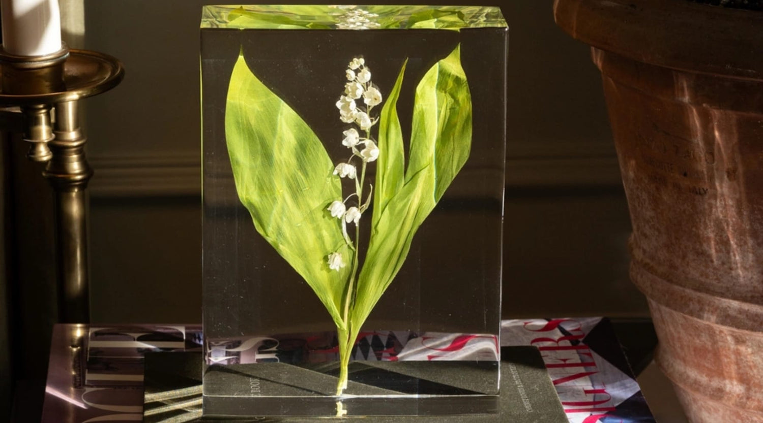 Lily Of The Valley Resin Block Preservation - DBANDREA 