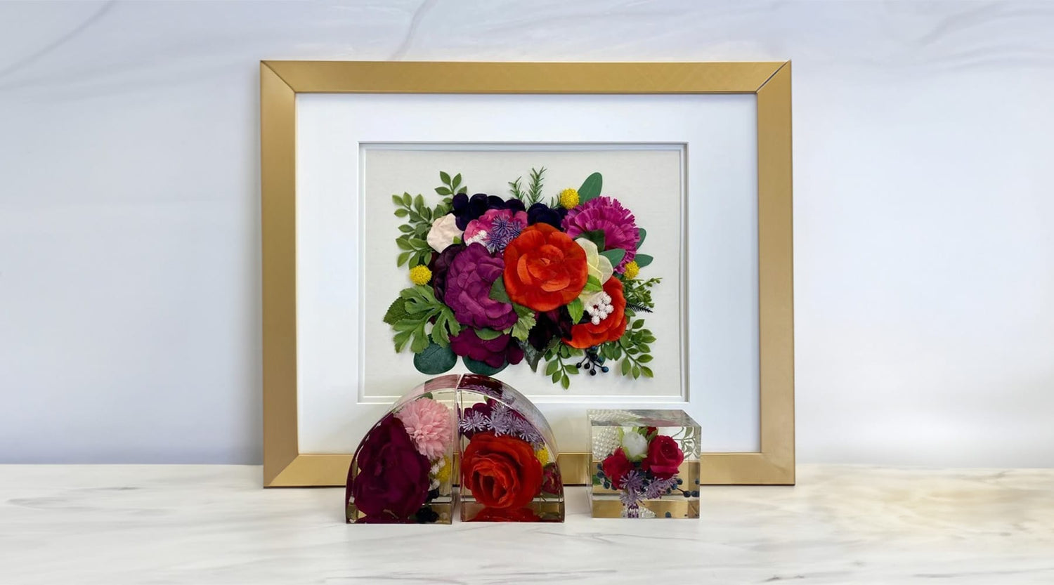 Faux Flower Bouquet Preservation - DBandrea