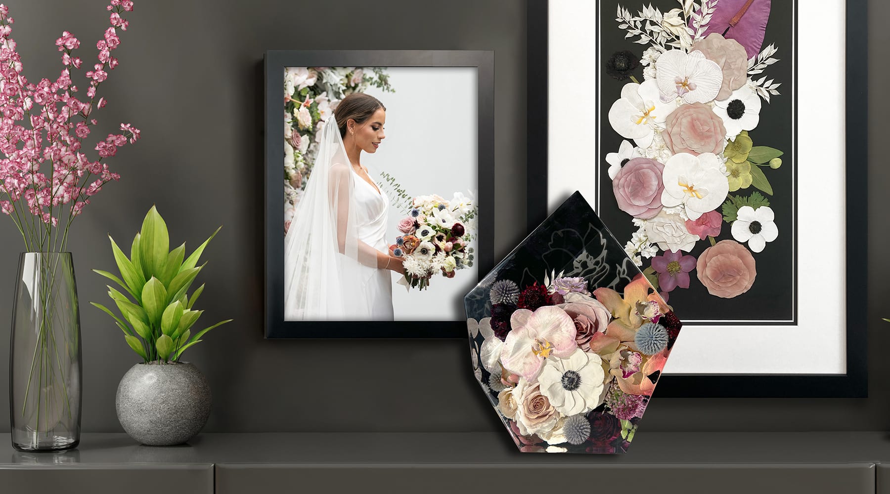 Andrea's Wedding Flower Preservation Artwork - Designs By Andrea