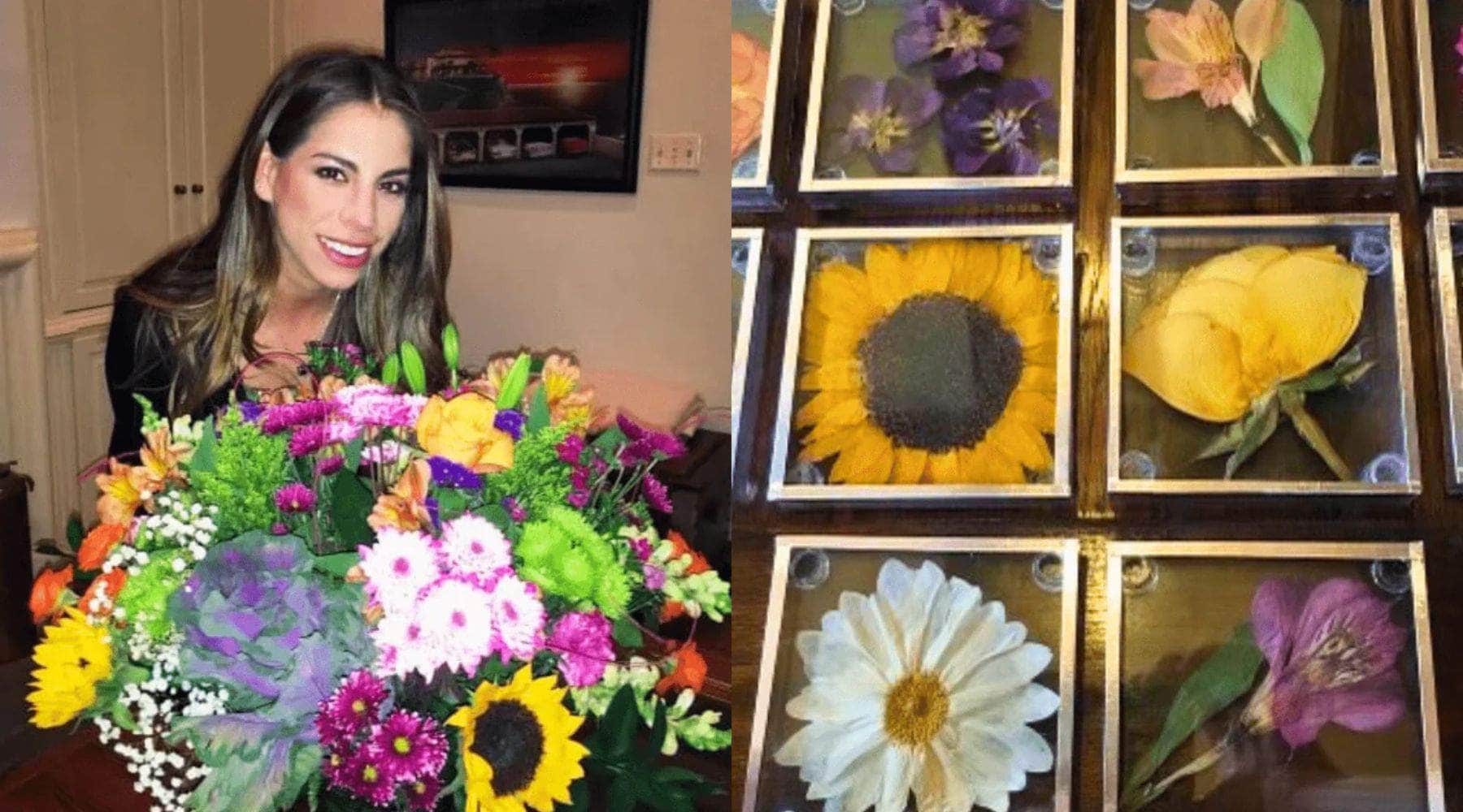 Andrea Castaneda With Valentines Flowers - dbandrea