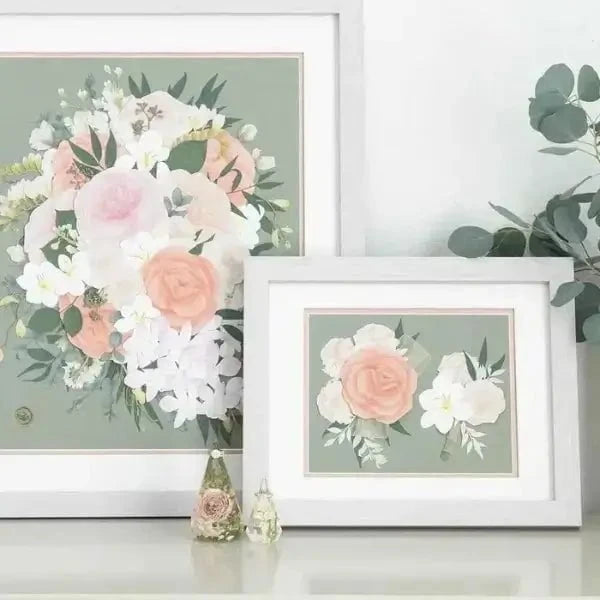Classic Framed Bouquet Preservation - dbandrea