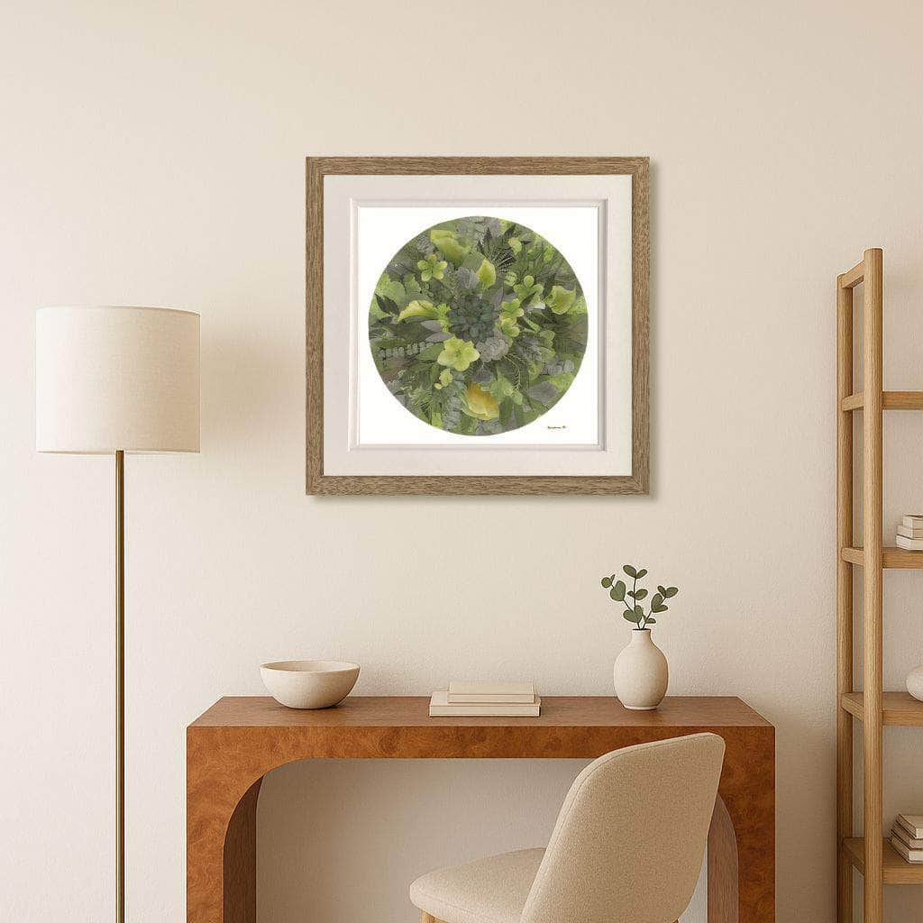 dbandrea Botanical Greens Bloom Pressed Flower Print