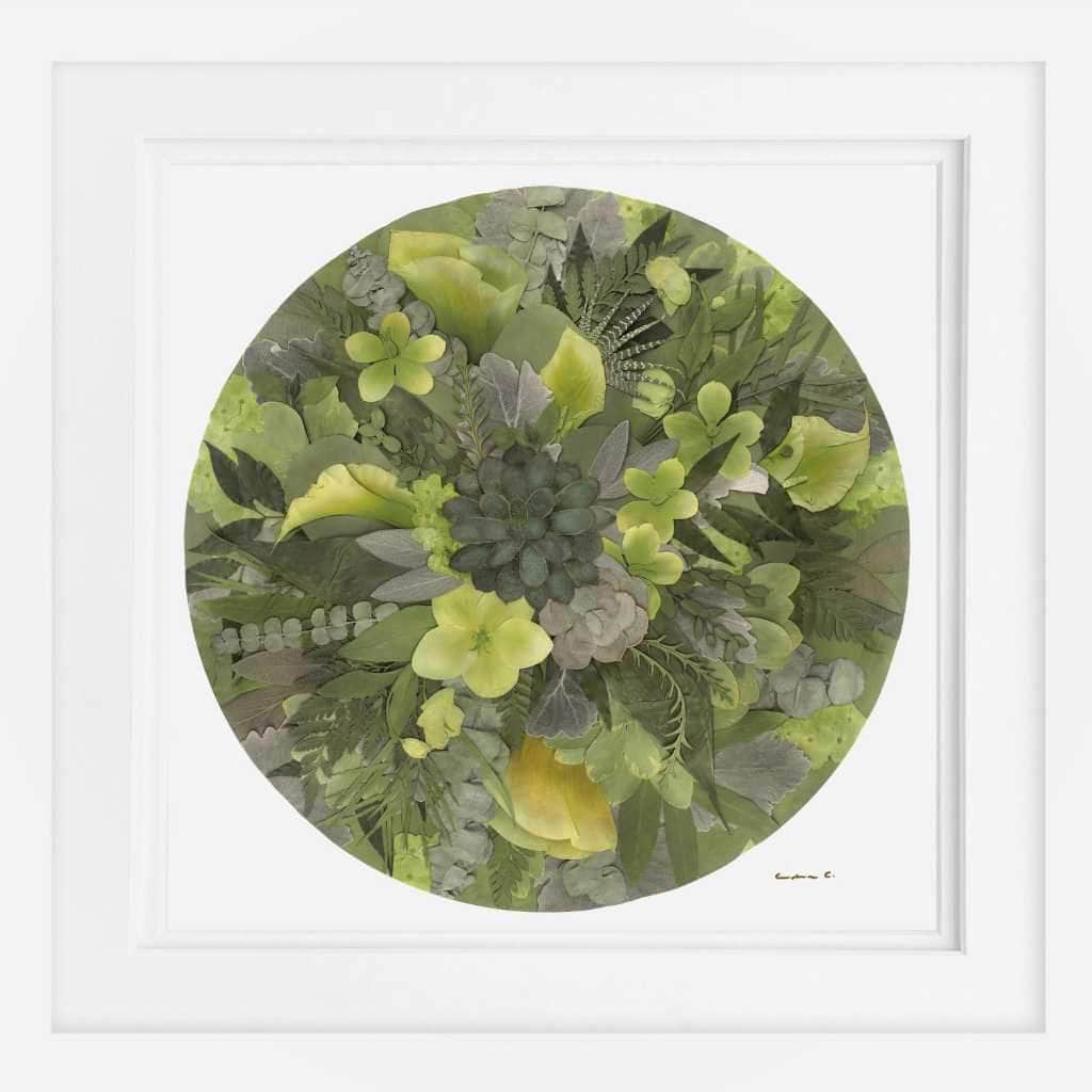 dbandrea Botanical Greens Bloom Pressed Flower Print