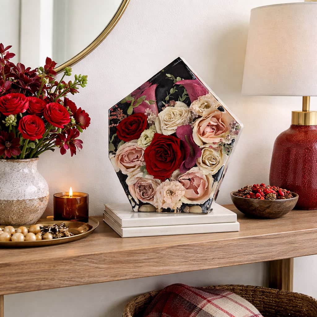 dbandrea Floral Block 10" x 8.5" Gem