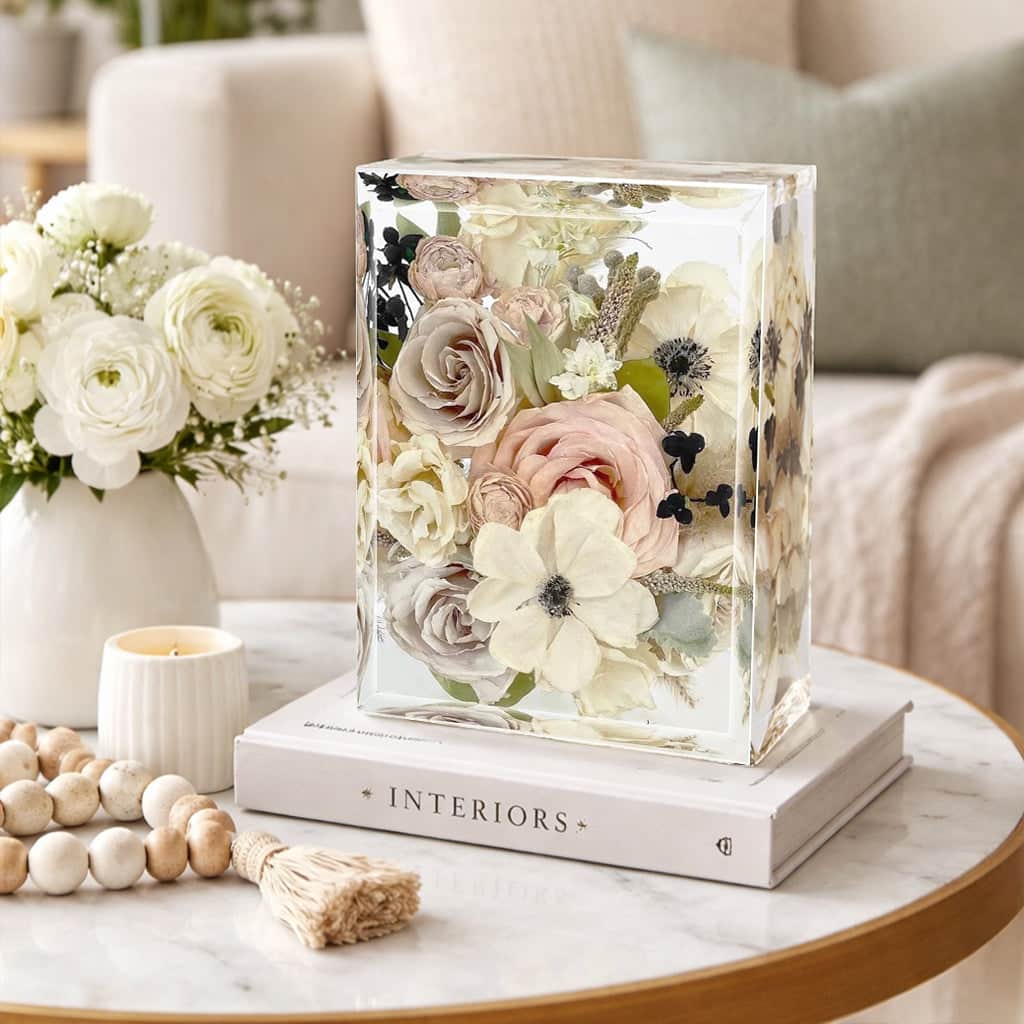 dbandrea Floral Block 11" x 8" Rectangle