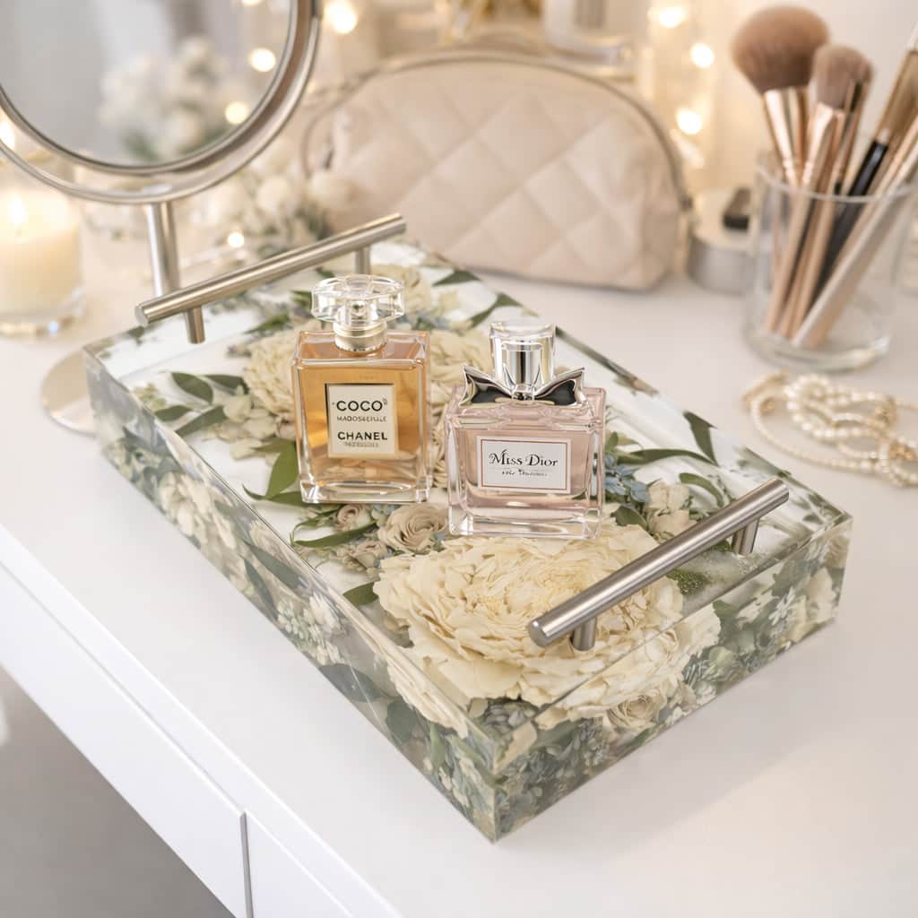 dbandrea Floral Block 14" x 10" Tray