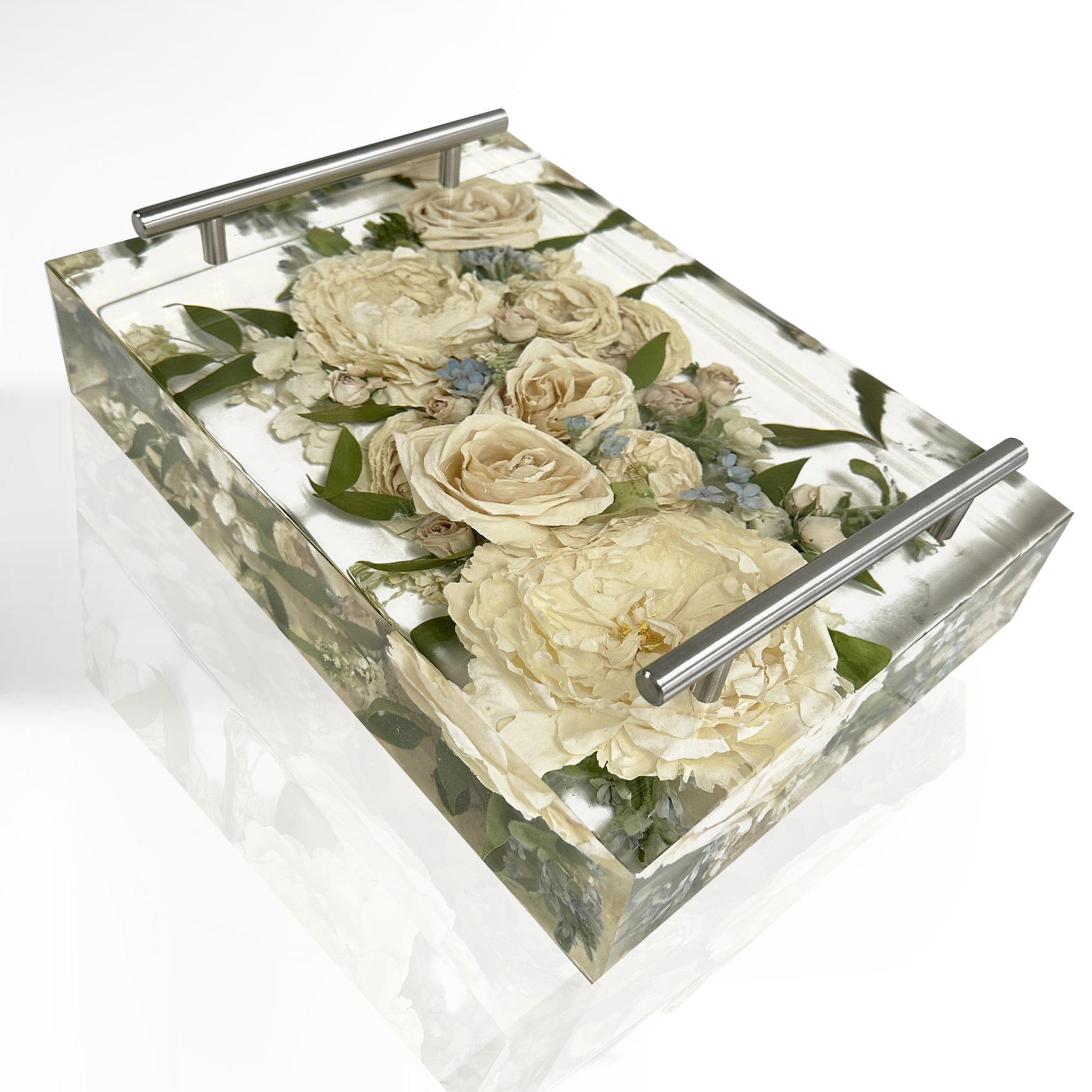 dbandrea Floral Block 14" x 10" Tray