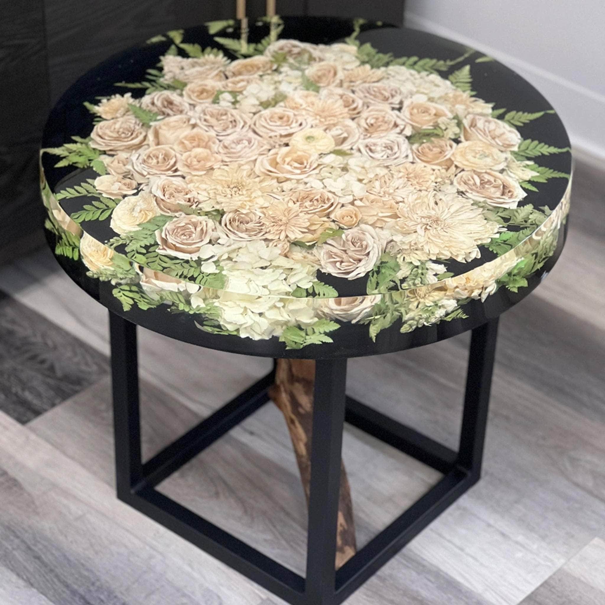 dbandrea Floral Block 24" Round Coffee Table