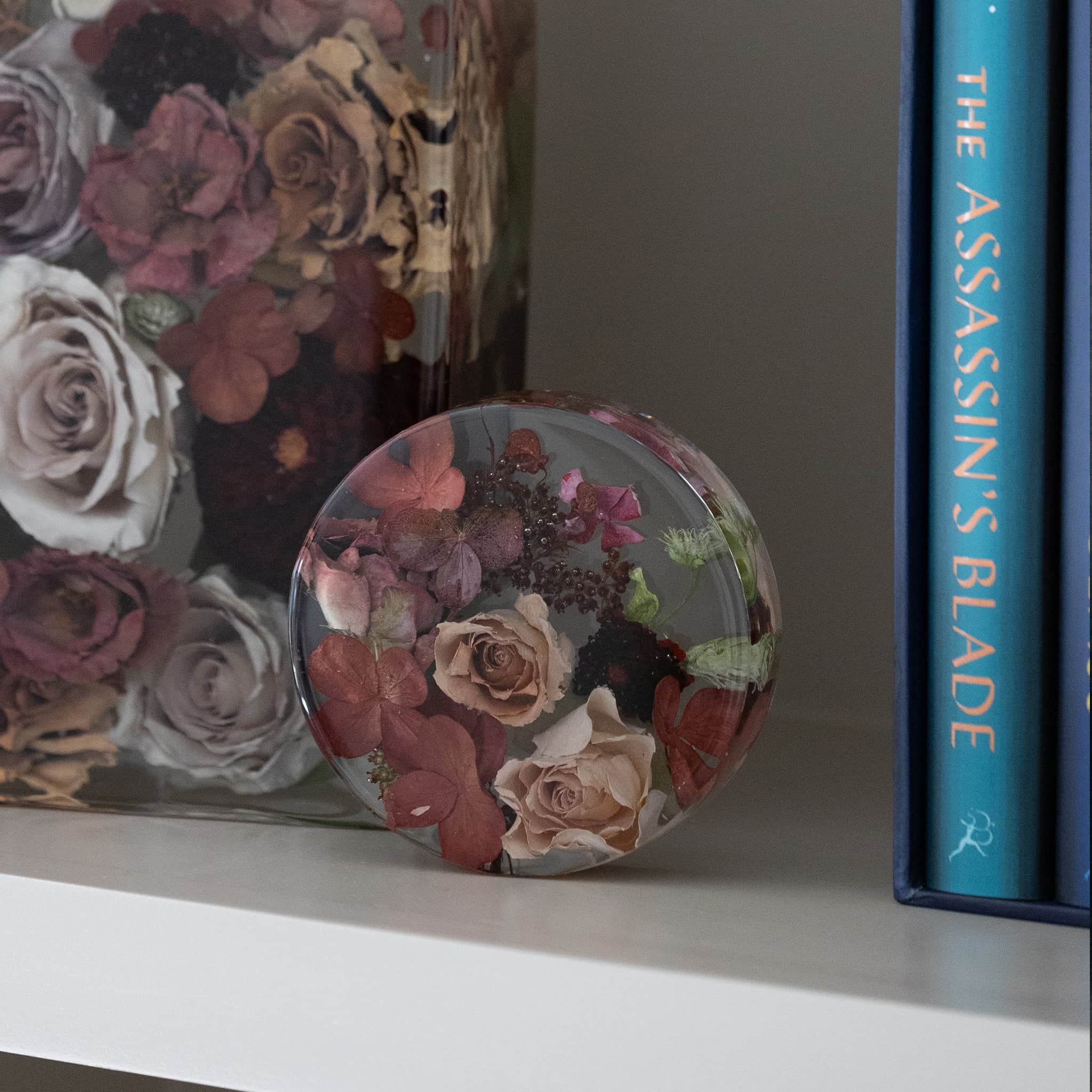 dbandrea Floral Block 4" Circle (1" thick)