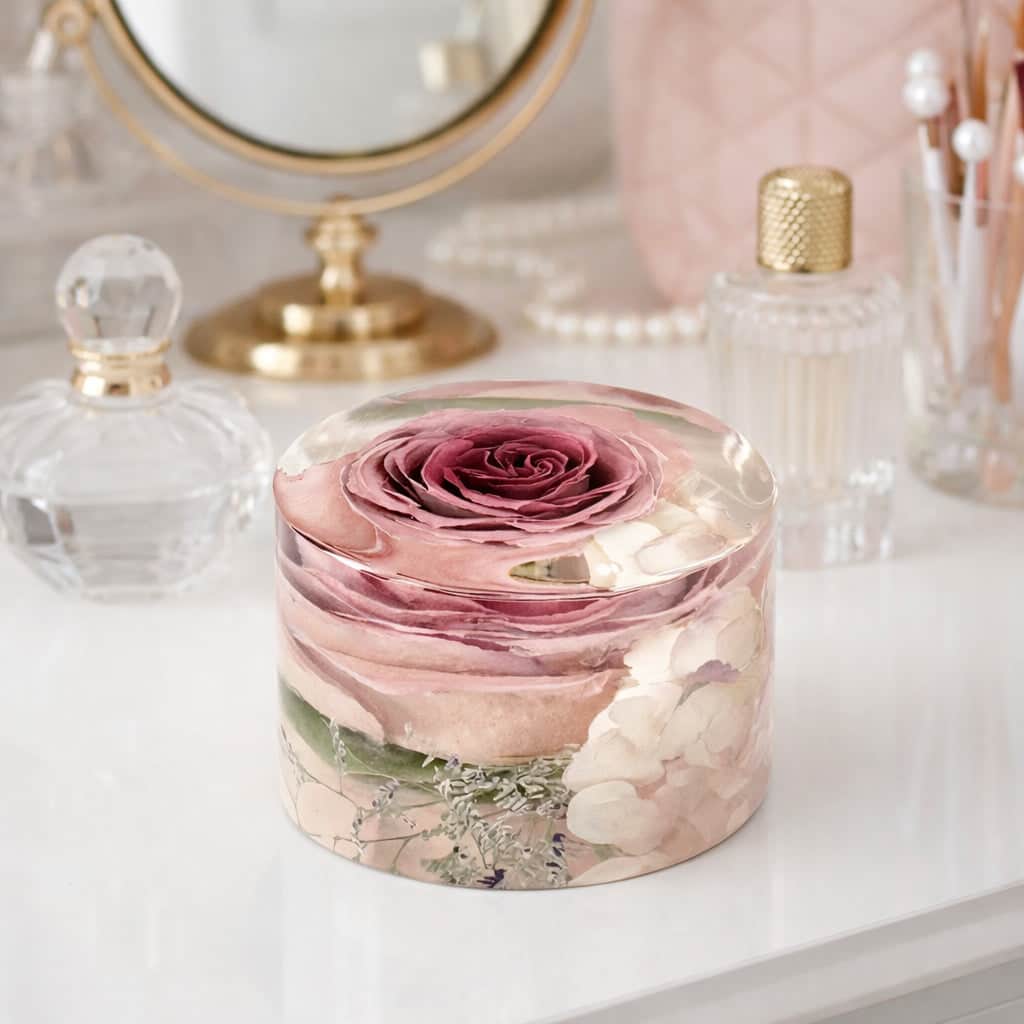 dbandrea Floral Block 4" + Circle (3" thick)