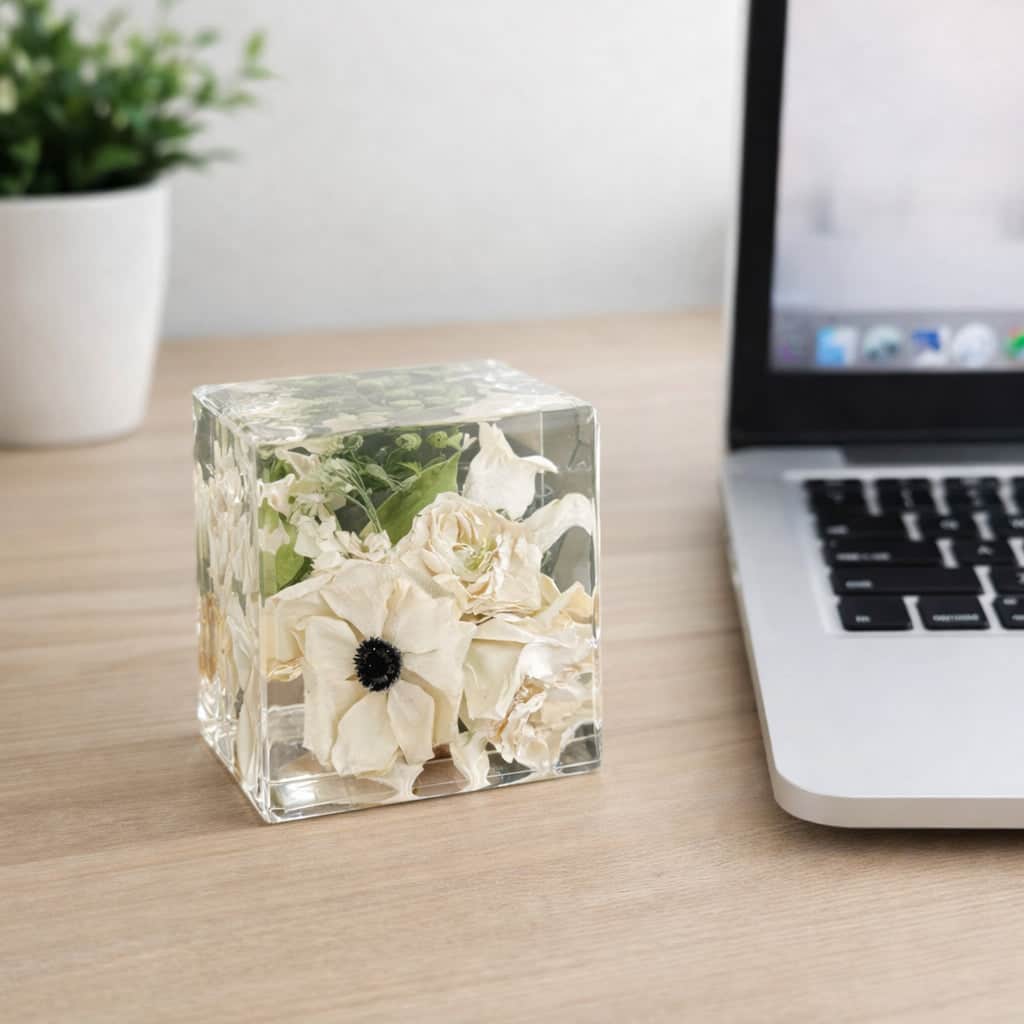 dbandrea Floral Block 4" x 3.5" Rectangle