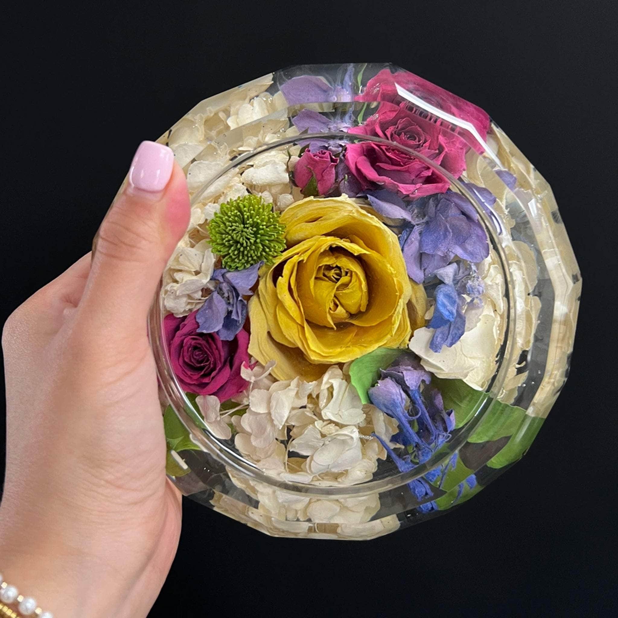 dbandrea Floral Block 6" Jewelry Dish