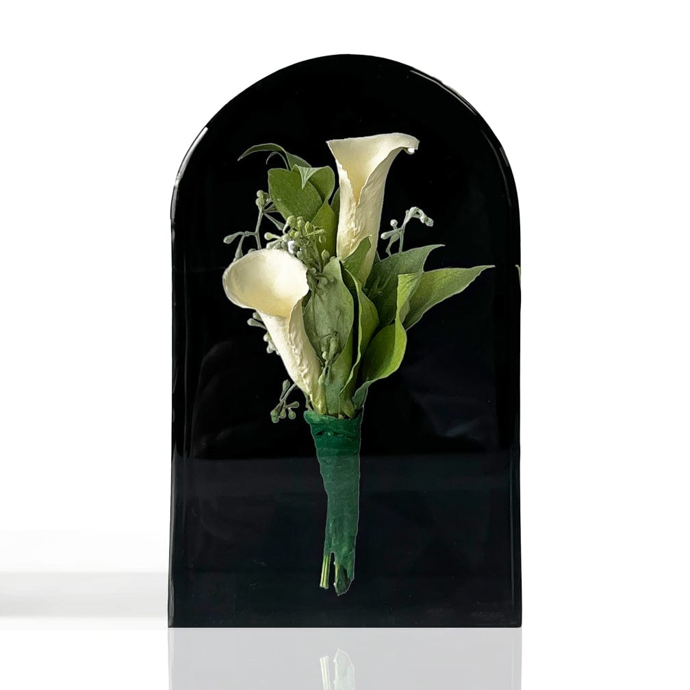 dbandrea Floral Block 7" x 4.3" Arch