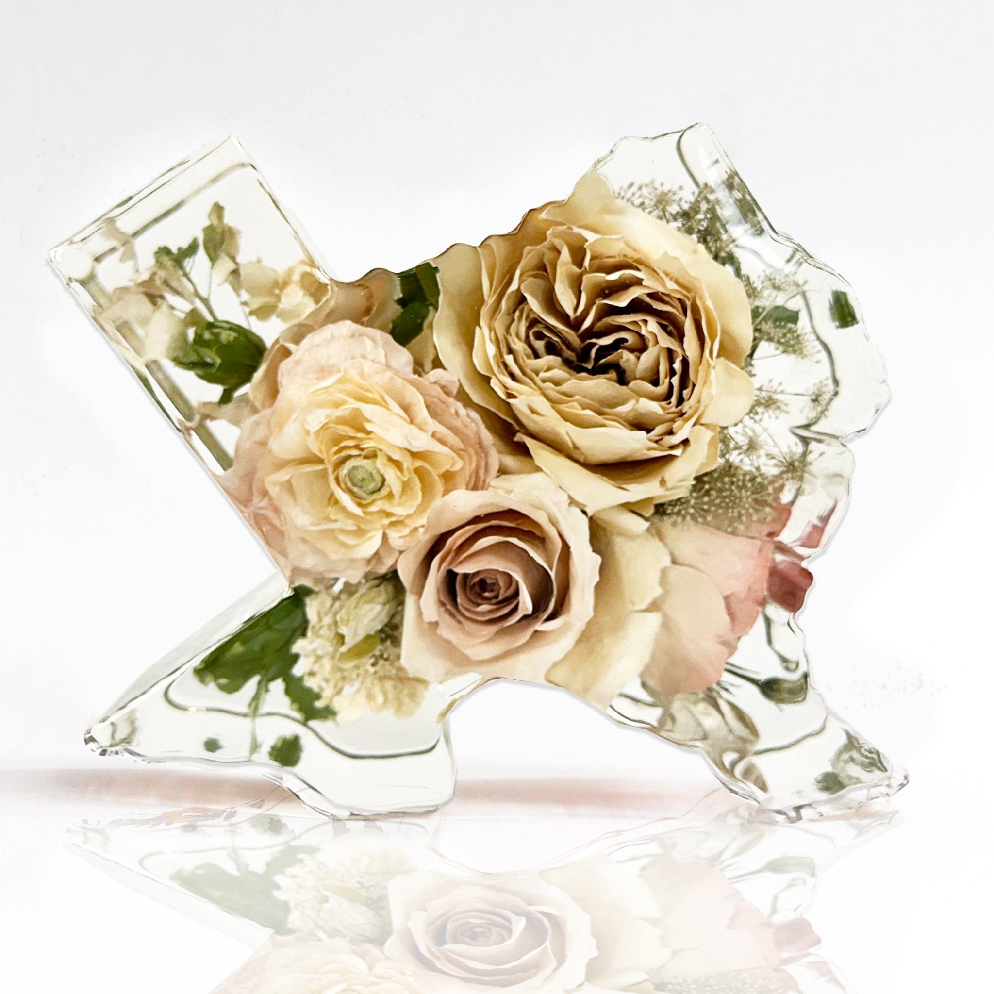 Floral Block 8" Texas - dbandrea