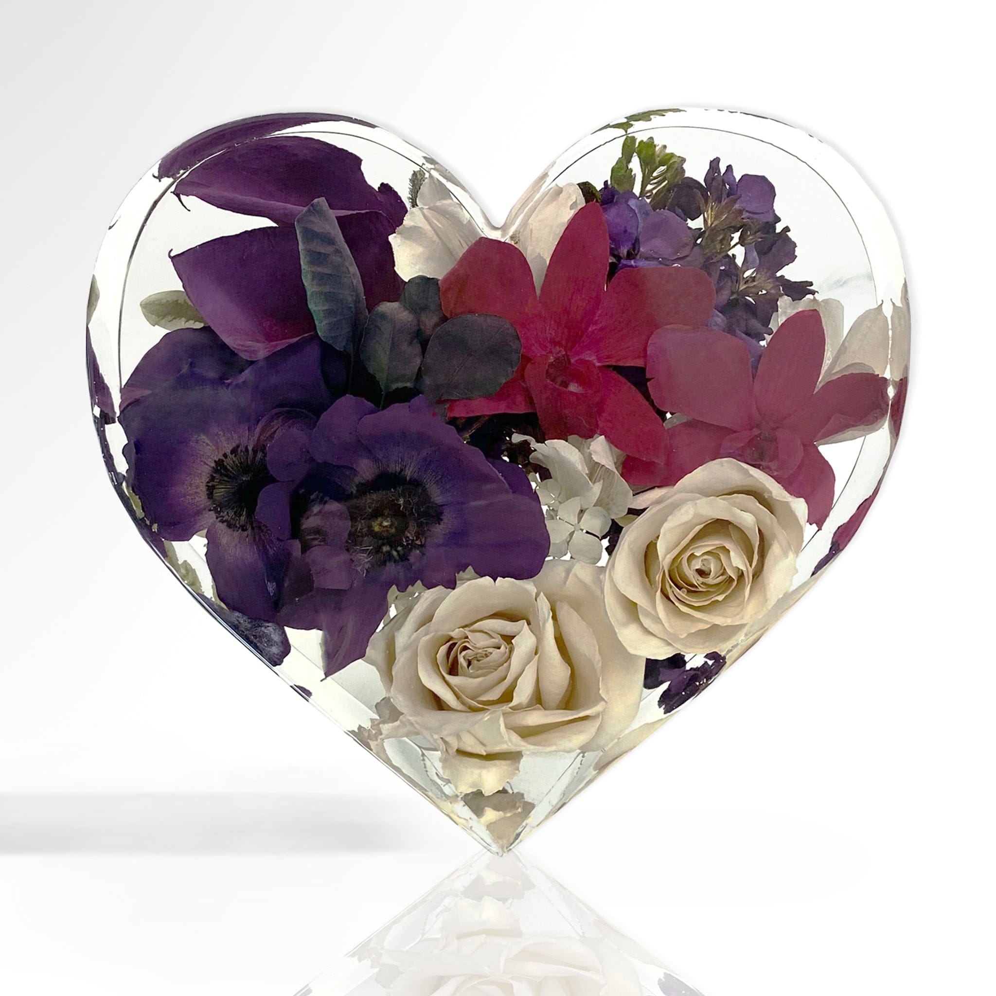 dbandrea Floral Block 8" Upright Heart