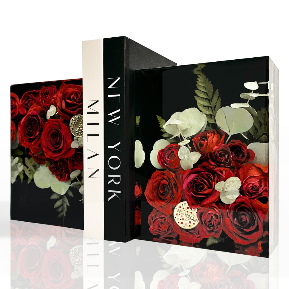 dbandrea Floral Block 8" x 6" Bookends
