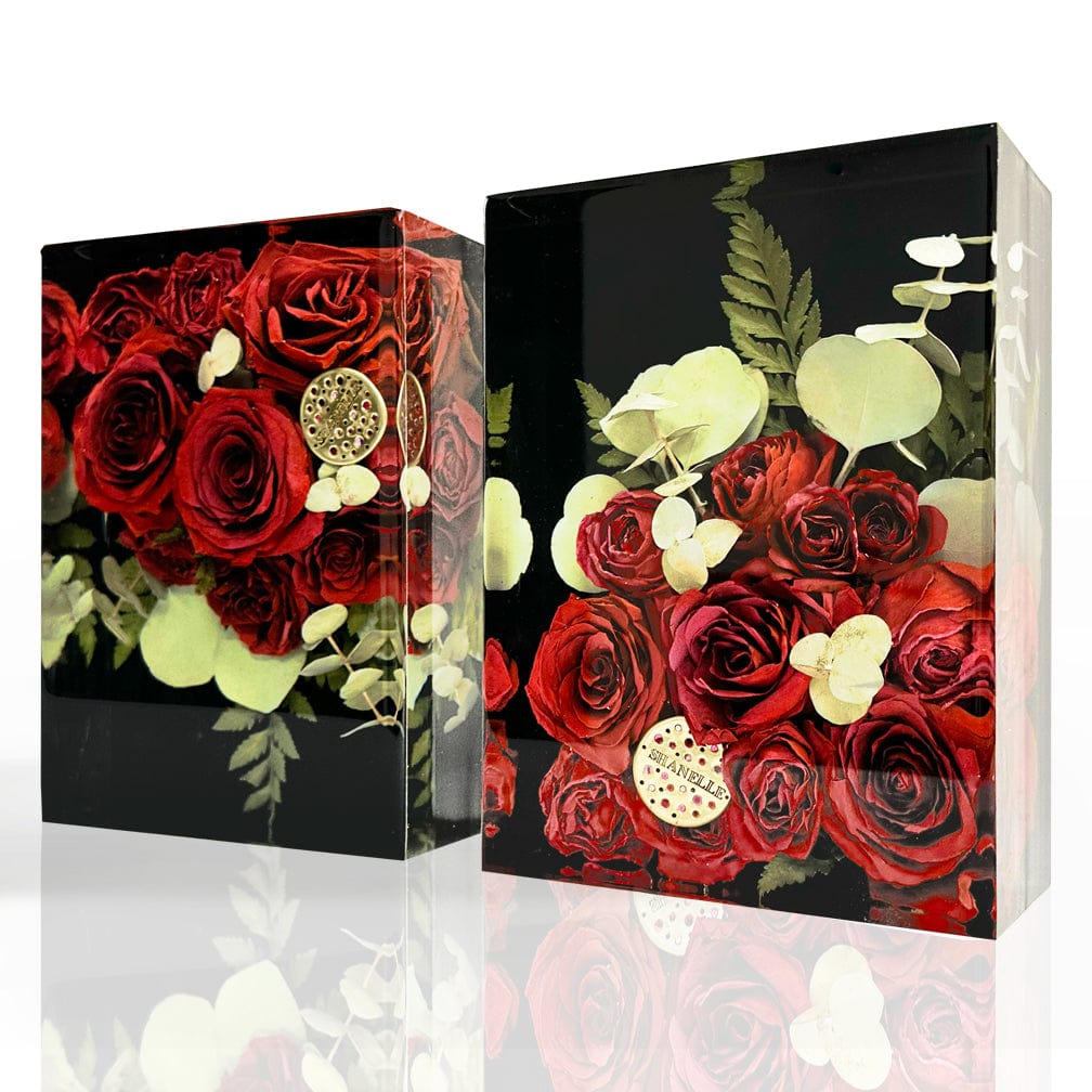 dbandrea Floral Block 8" x 6" Bookends