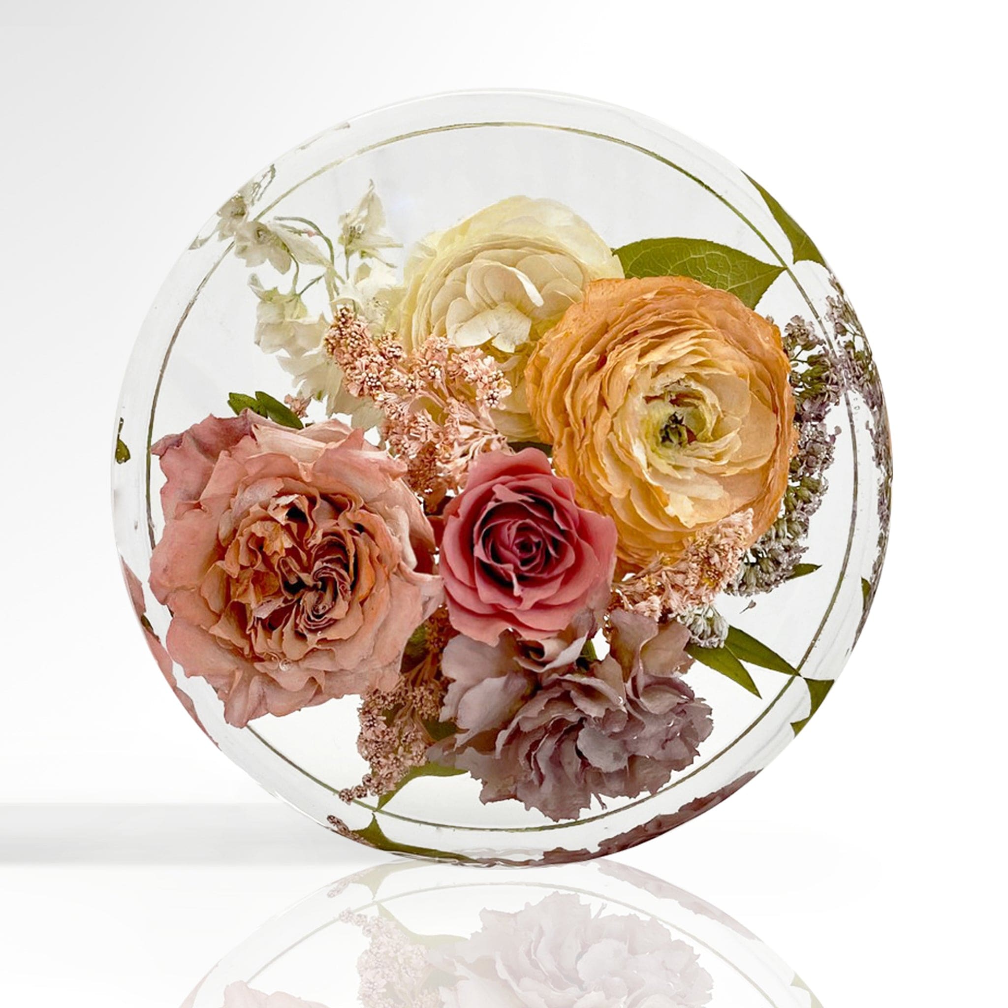 dbandrea Floral Block Hanging Trio: 6" Circles