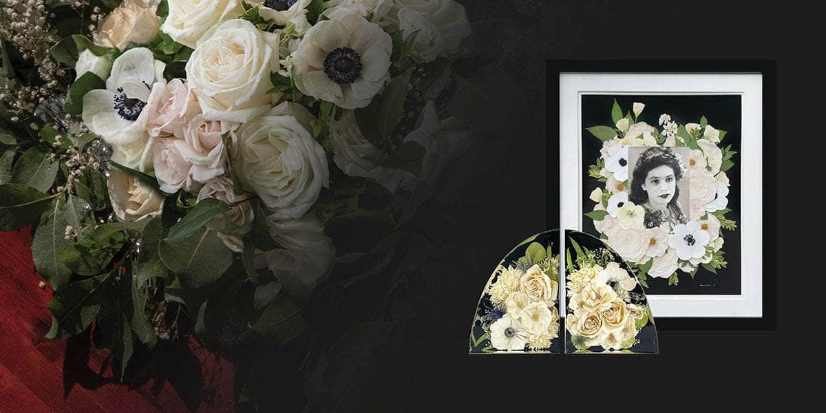 Wedding Bouquet Memorial Preservation - Designs By Andrea