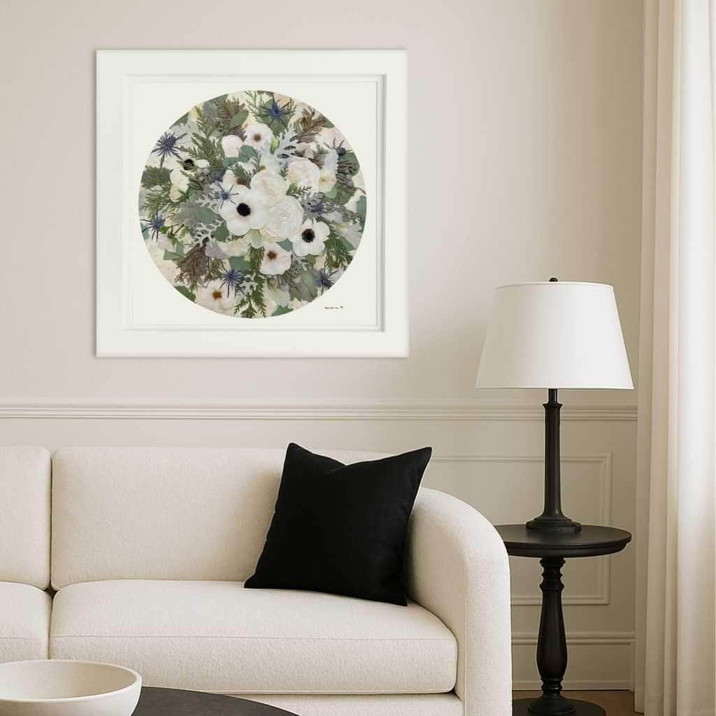 dbandrea Moonlit Blooms Pressed Flower Print