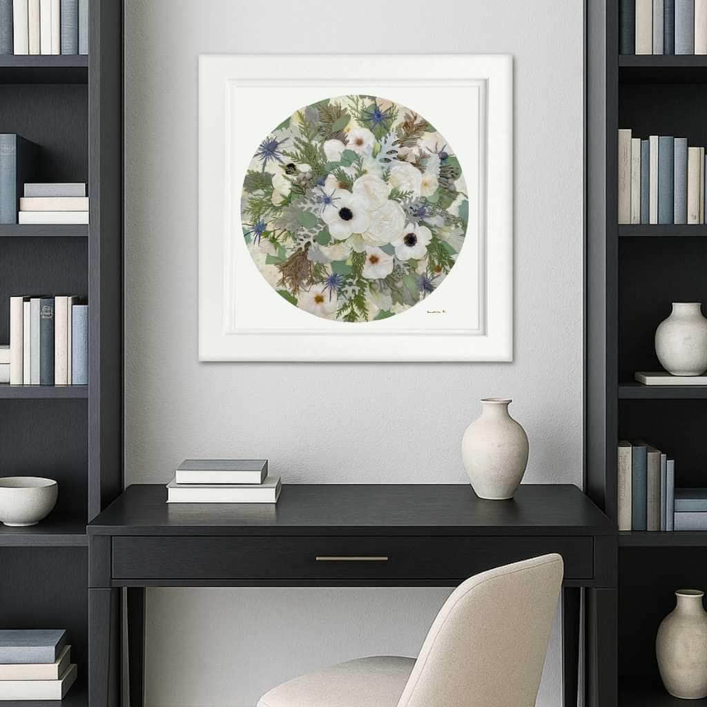 dbandrea Moonlit Blooms Pressed Flower Print