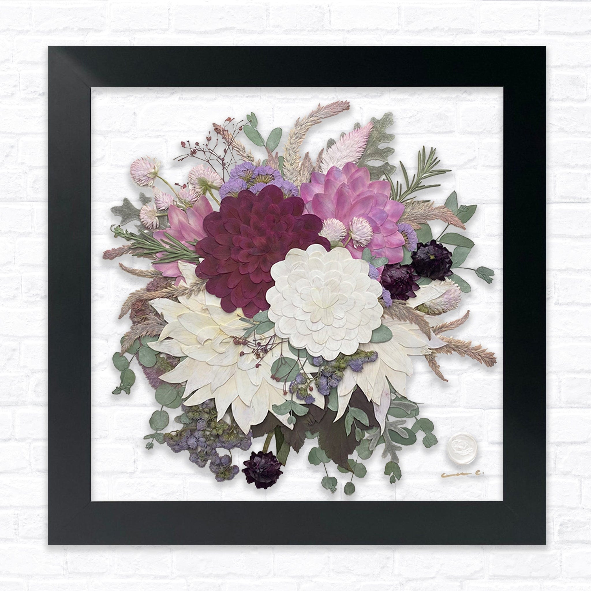 dbandrea Pressed (Framed) 12" x 12" Floating Frame