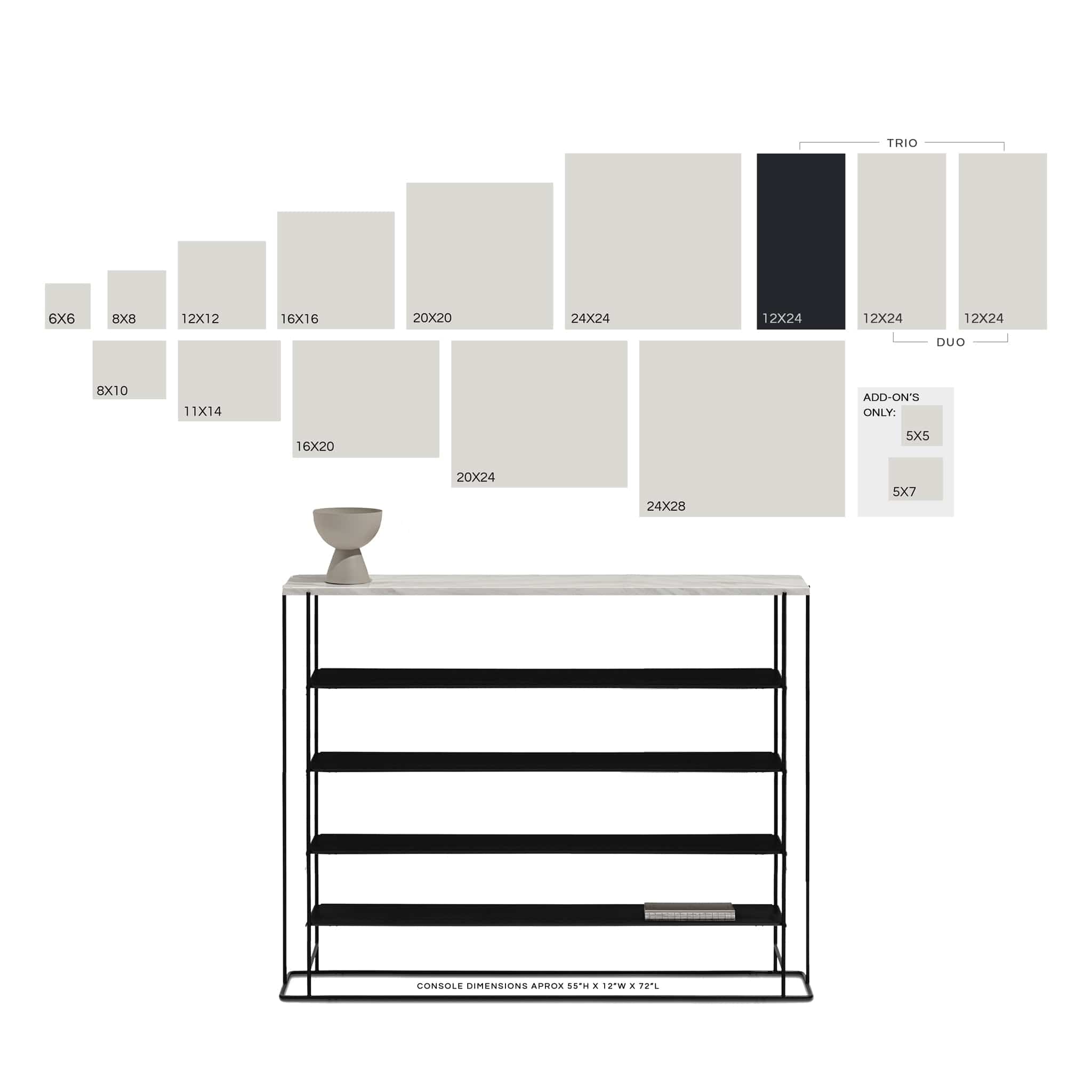 dbandrea Pressed (Framed) 12" x 24" Single Panel Floating Frame