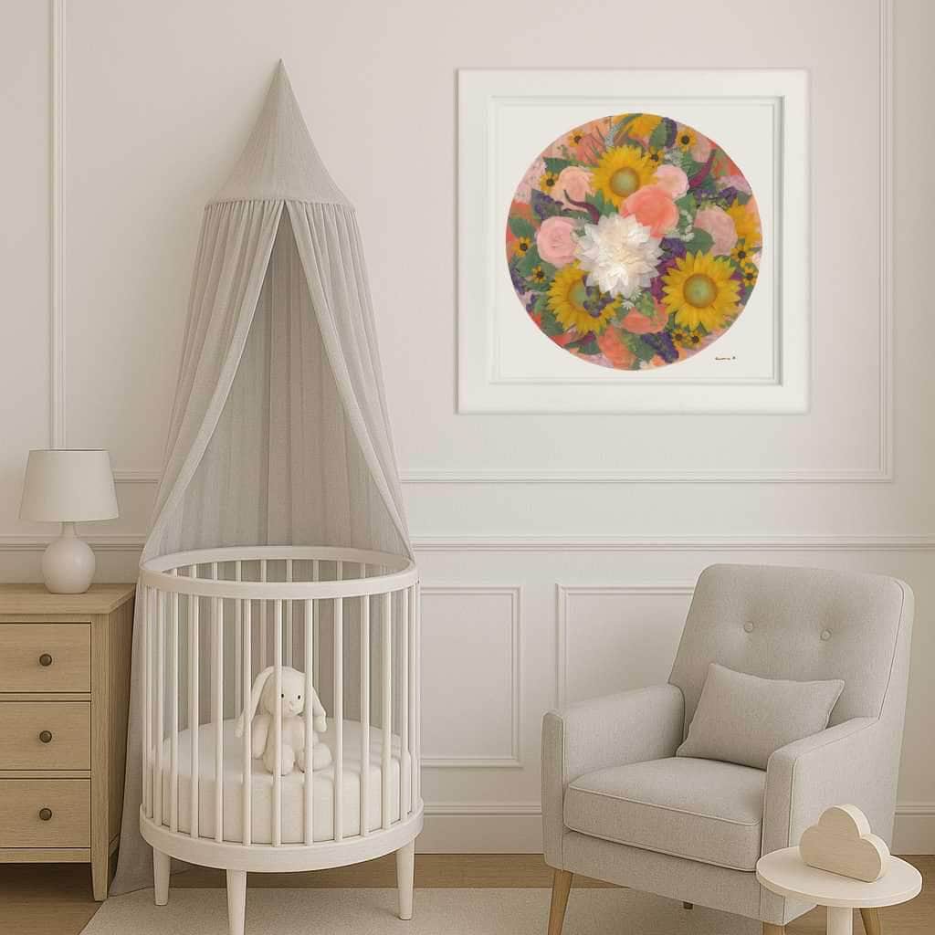 dbandrea Sunlit Garden Pressed Flower Print