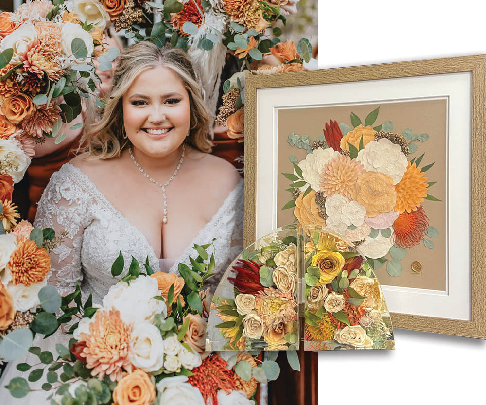 The artist who transforms wedding flowers into forever art - wedding  bouquet preservation