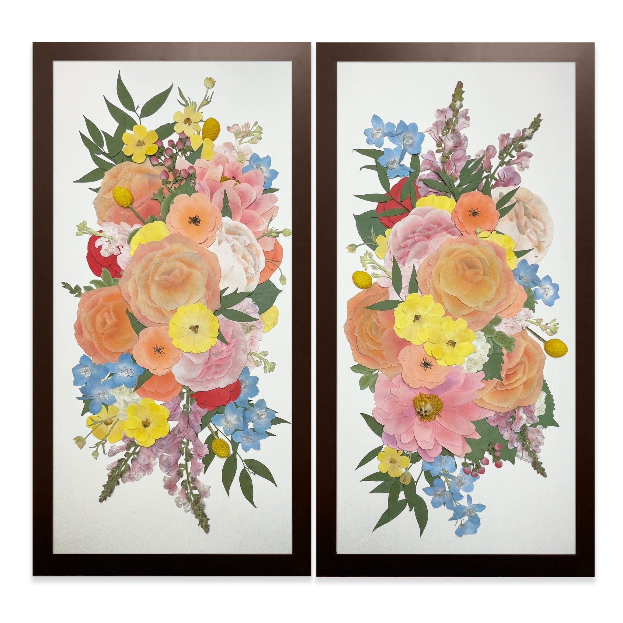 Designs by Andrea Pressed (Framed) 12" x 24" / Rectangle / Panel 12" x 24" Duo Panels Classic Frames